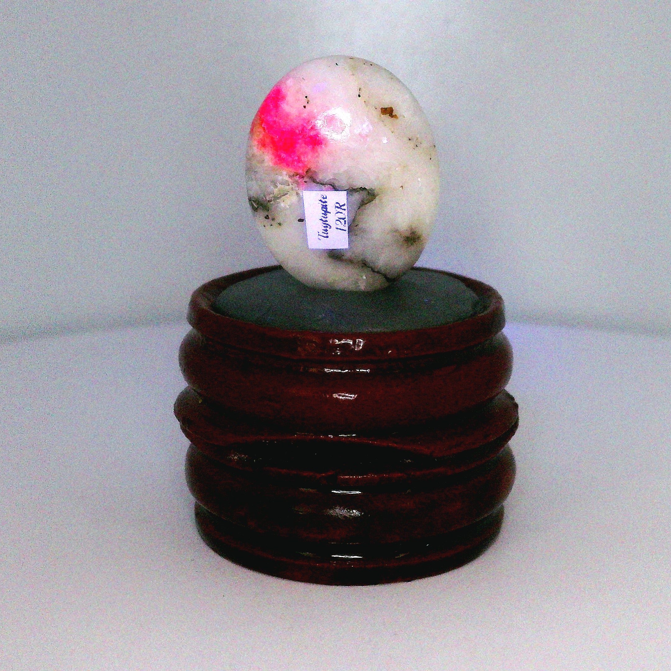 Tugtupite Palm Stone for Joy, Manifestation, Romance, Relationship Healing and Good Luck