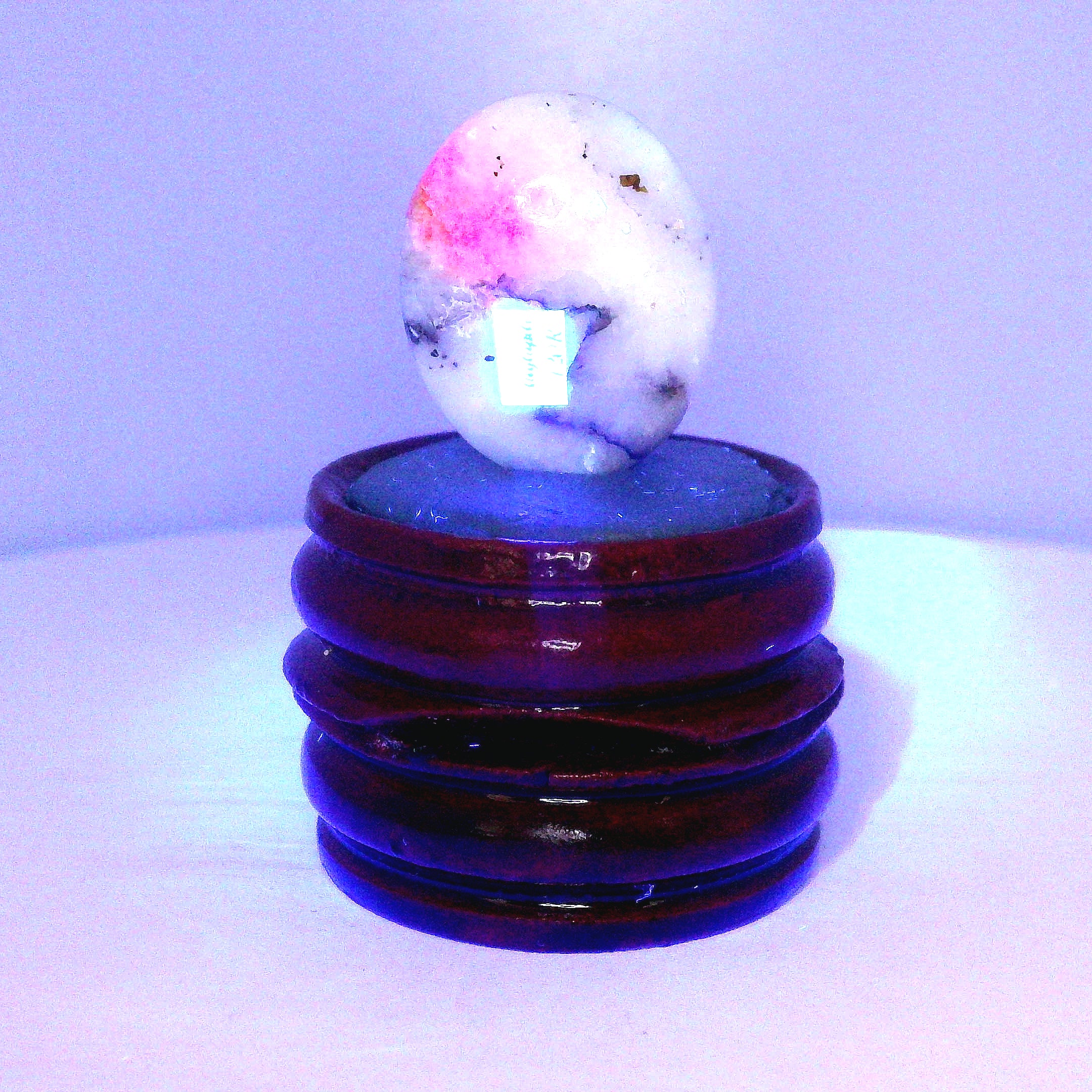 Tugtupite Palm Stone for Joy, Manifestation, Romance, Relationship Healing and Good Luck