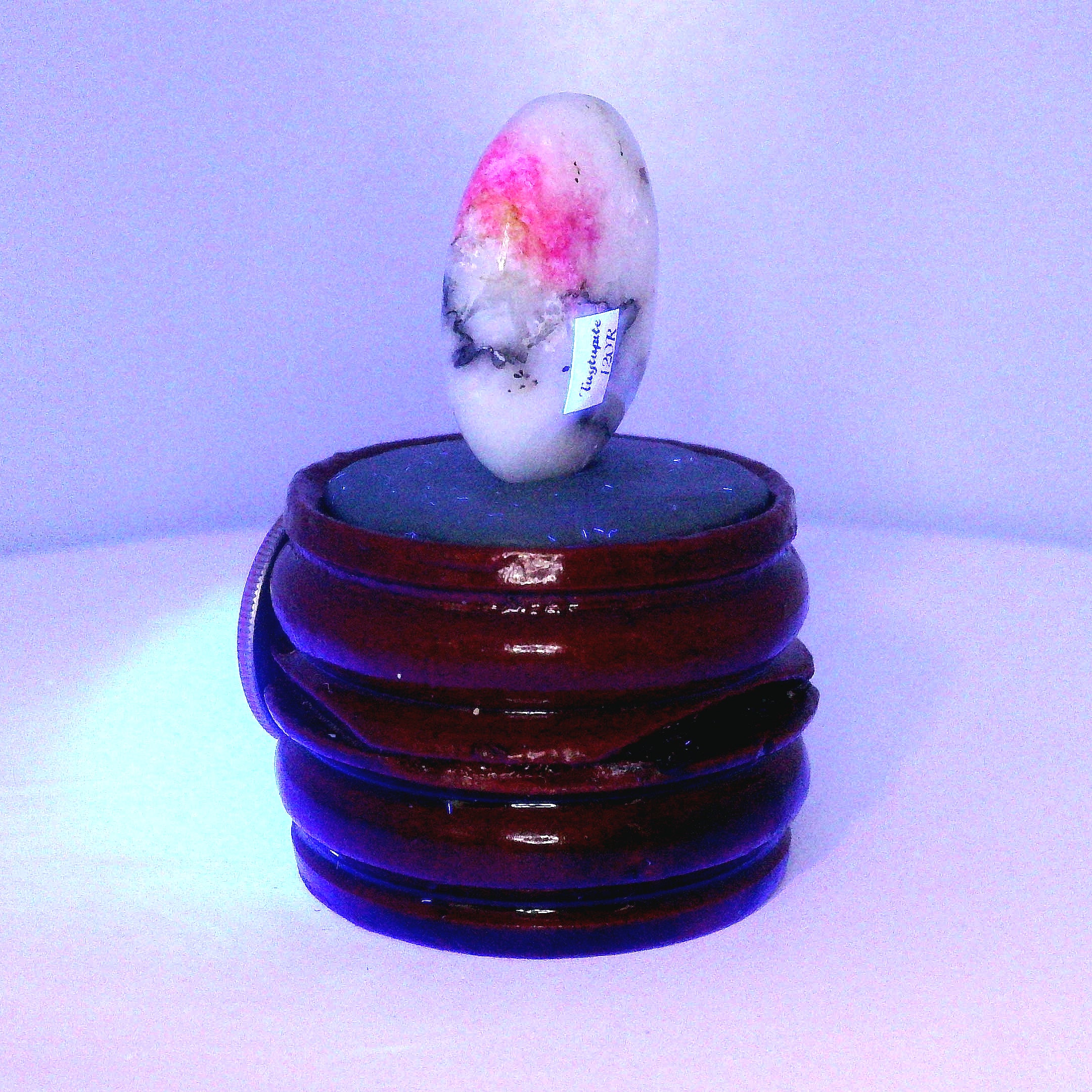 Tugtupite Palm Stone for Joy, Manifestation, Romance, Relationship Healing and Good Luck