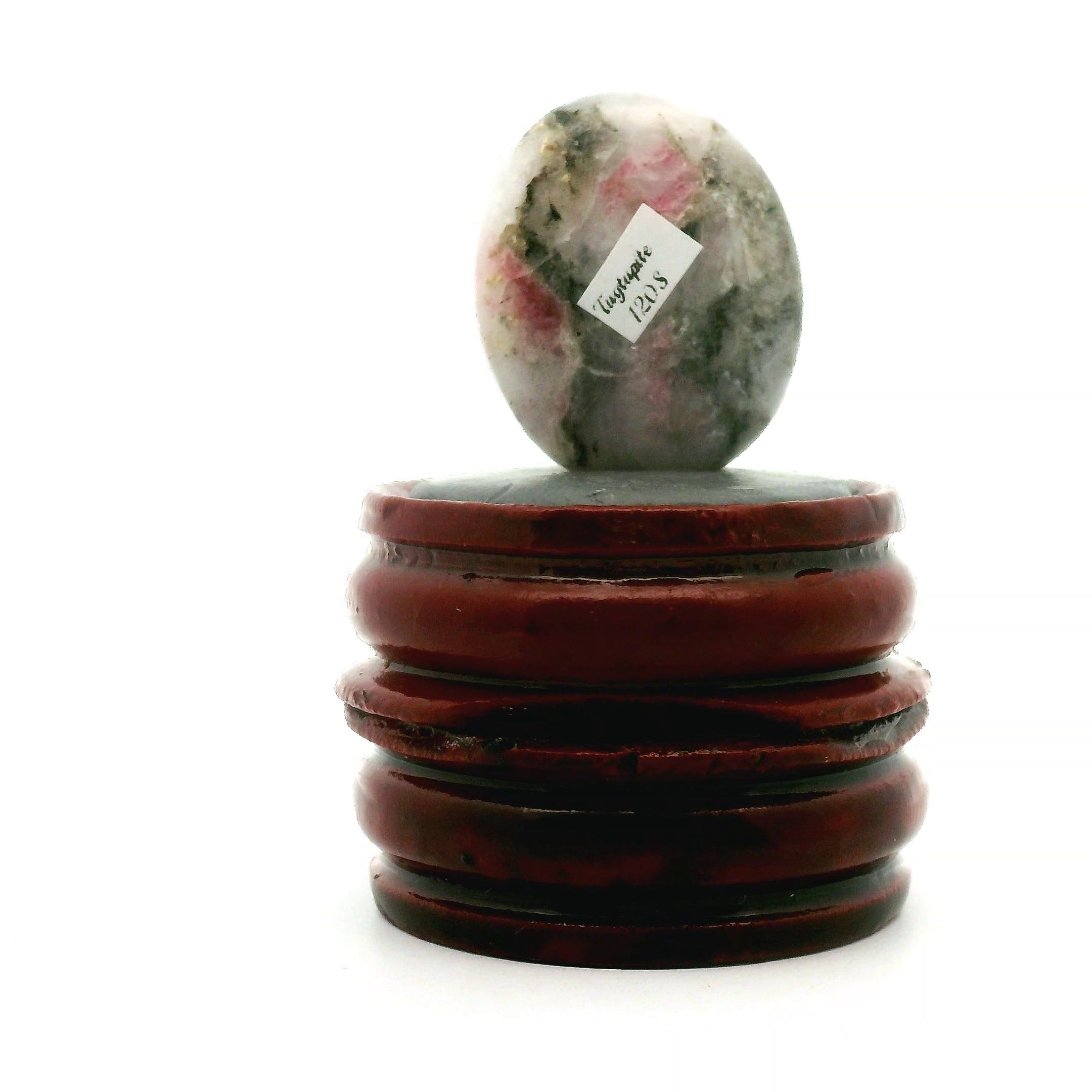 Tugtupite Palm Stone for Joy, Manifestation, Romance, Relationship Healing and Good Luck