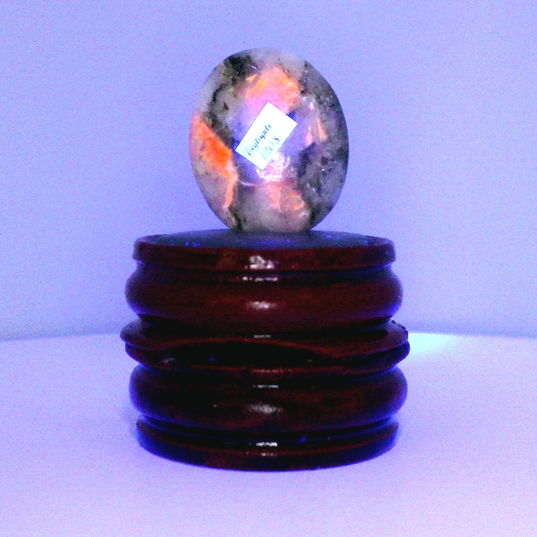 Tugtupite Palm Stone for Joy, Manifestation, Romance, Relationship Healing and Good Luck