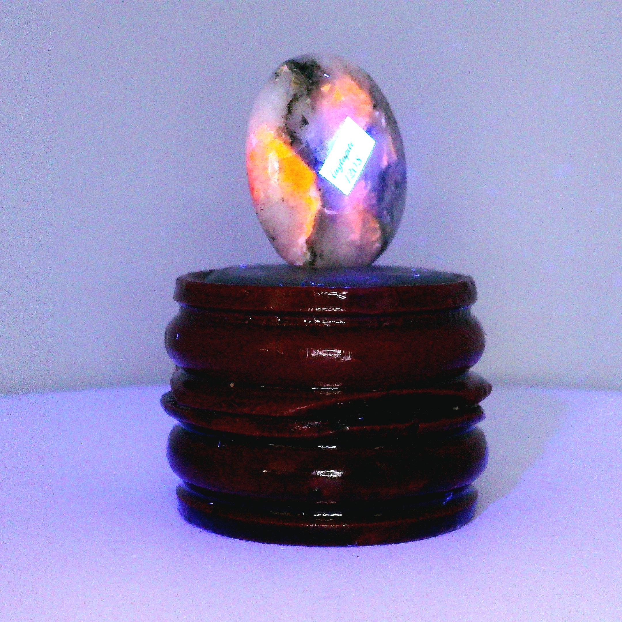 Tugtupite Palm Stone for Joy, Manifestation, Romance, Relationship Healing and Good Luck