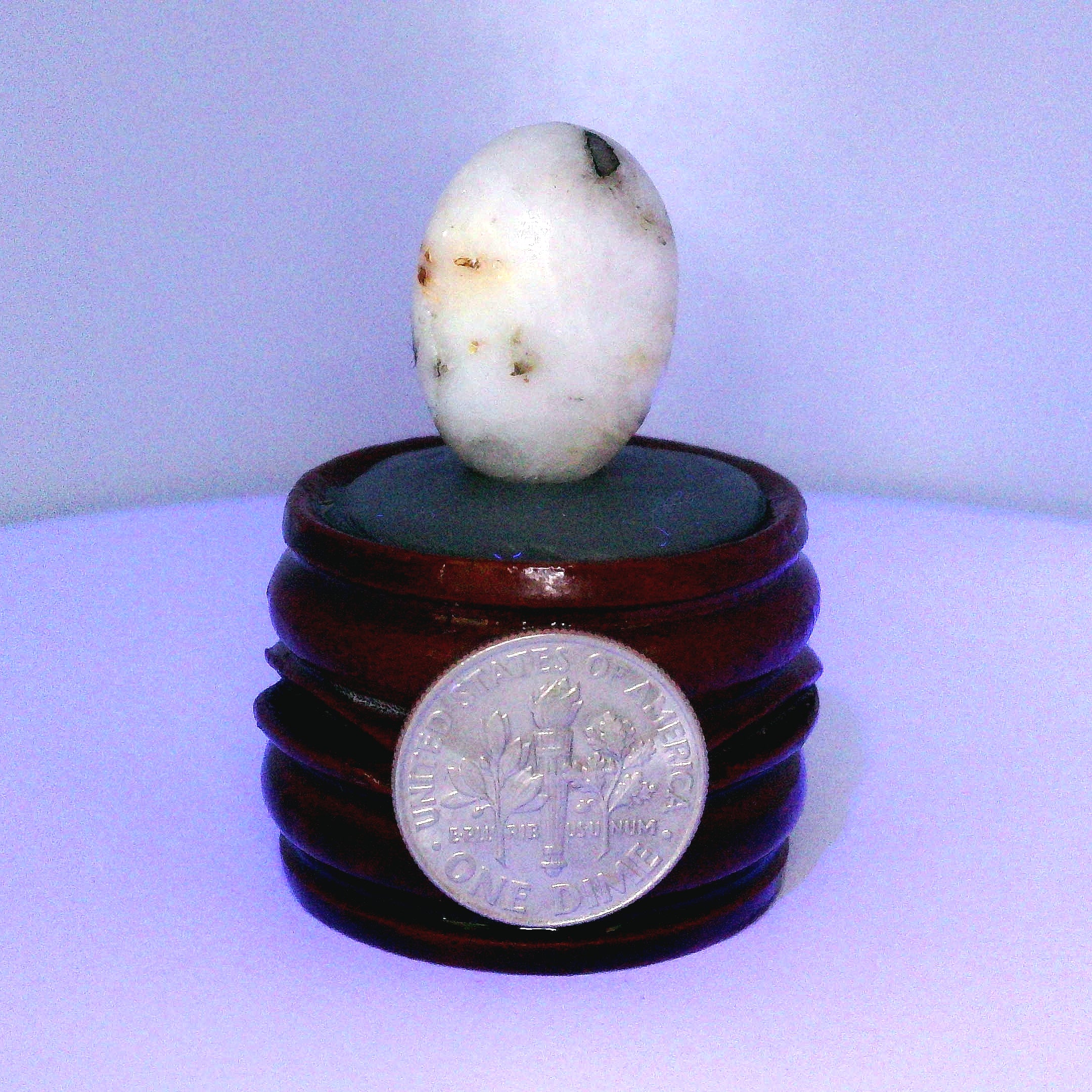 Tugtupite Palm Stone for Joy, Manifestation, Romance, Relationship Healing and Good Luck