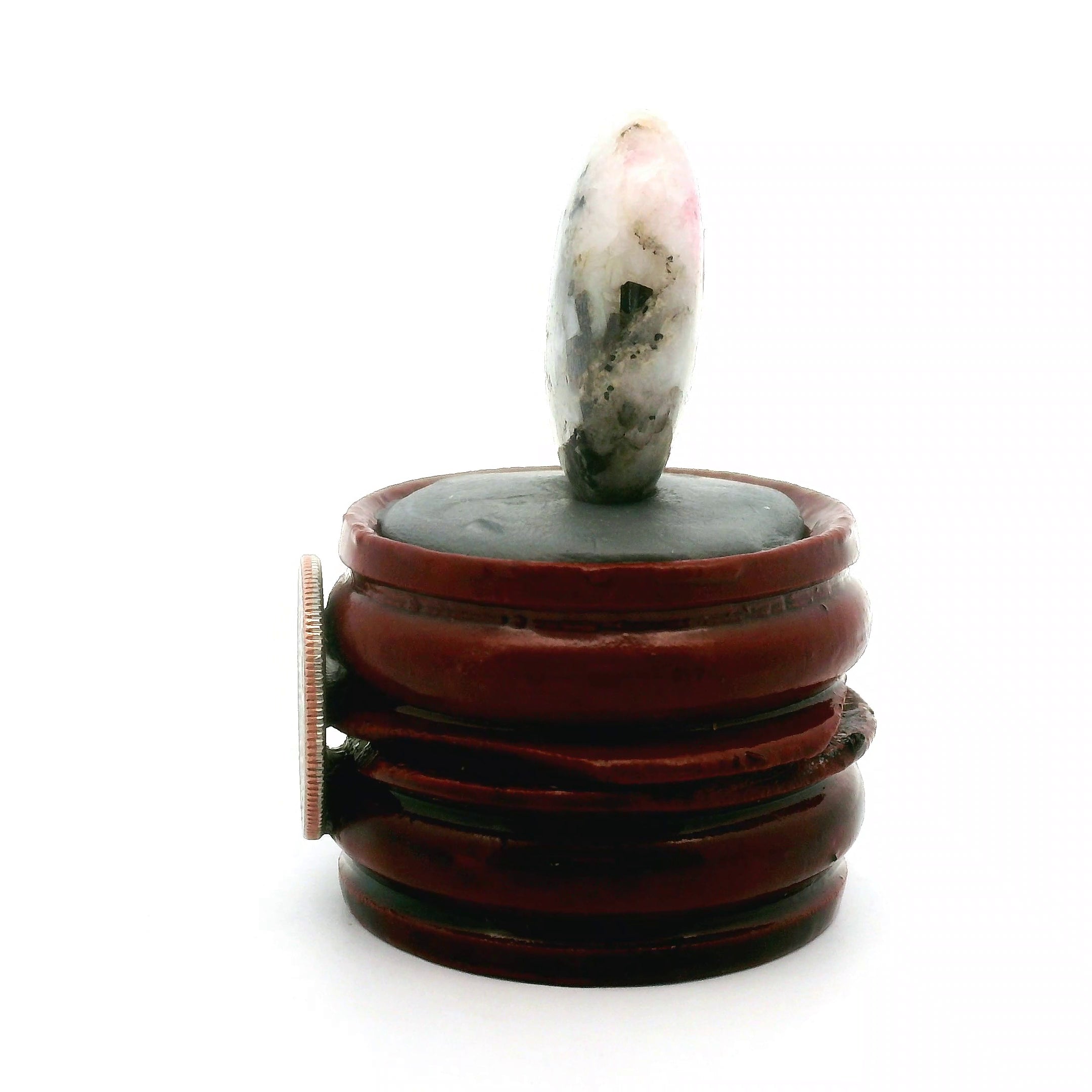 Tugtupite Palm Stone for Joy, Manifestation, Romance, Relationship Healing and Good Luck
