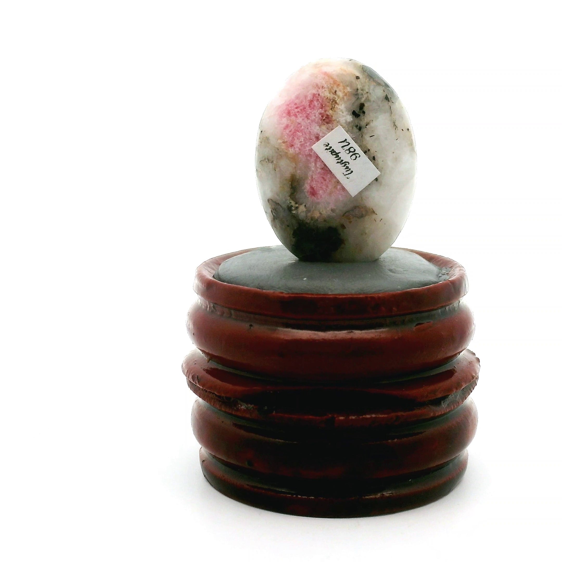Tugtupite Palm Stone for Joy, Manifestation, Romance, Relationship Healing and Good Luck