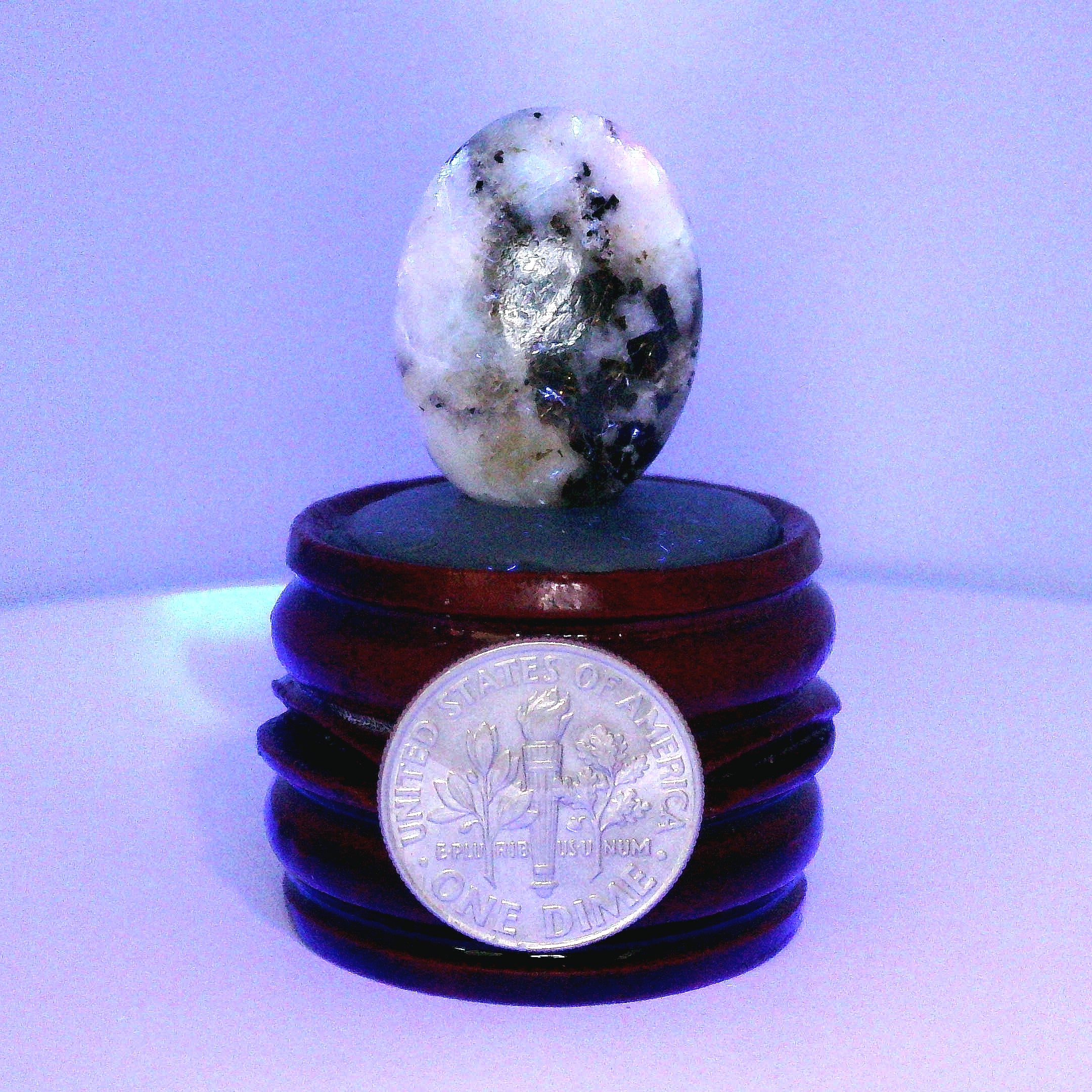 Tugtupite Palm Stone for Joy, Manifestation, Romance, Relationship Healing and Good Luck