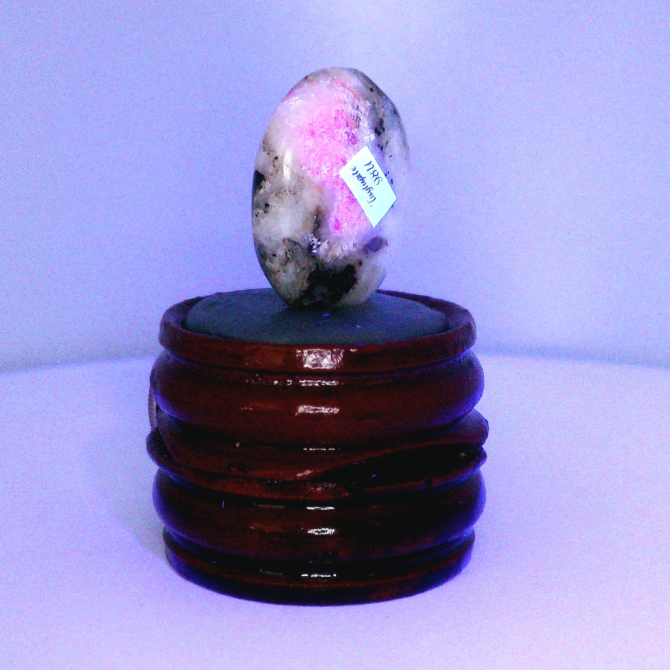 Tugtupite Palm Stone for Joy, Manifestation, Romance, Relationship Healing and Good Luck