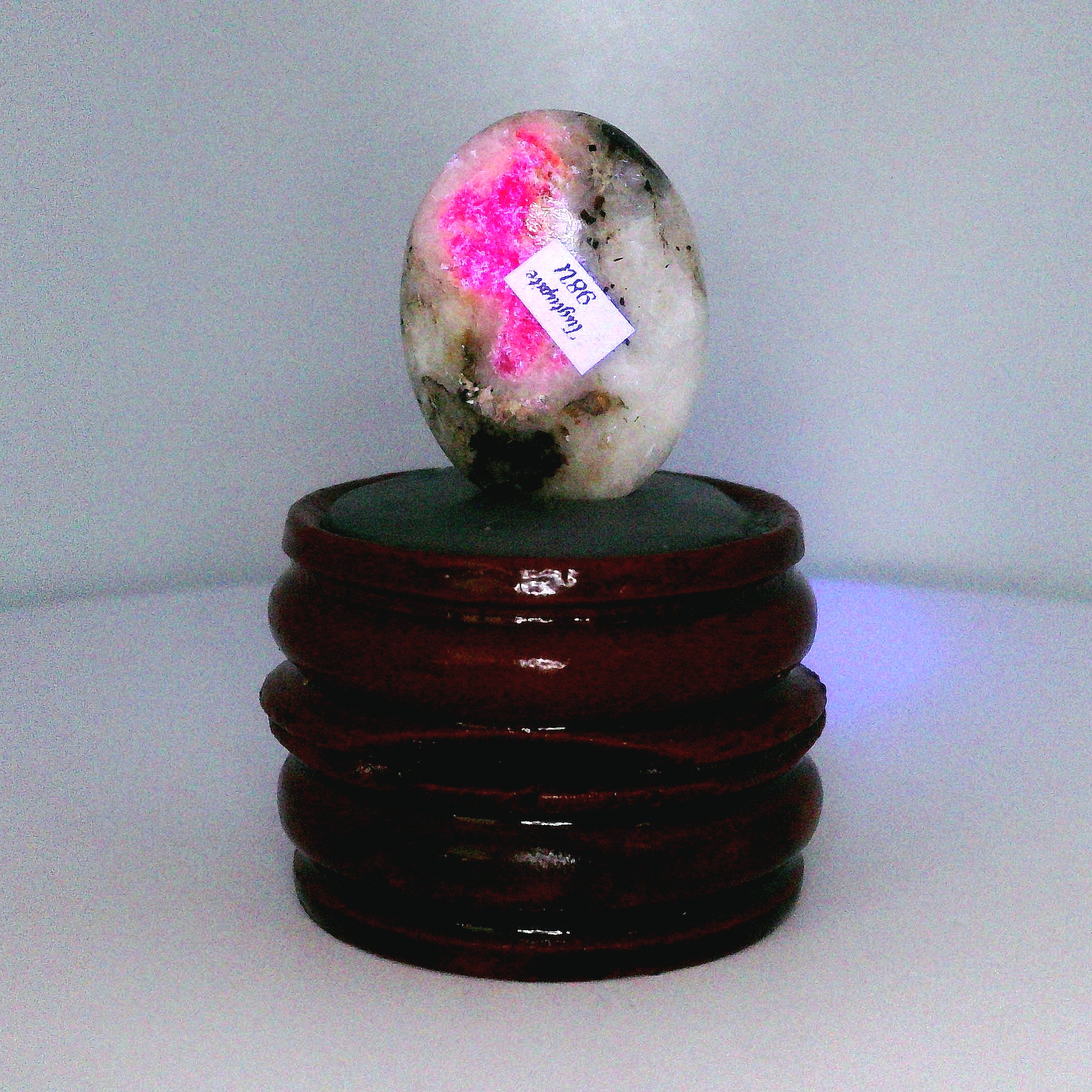 Tugtupite Palm Stone for Joy, Manifestation, Romance, Relationship Healing and Good Luck