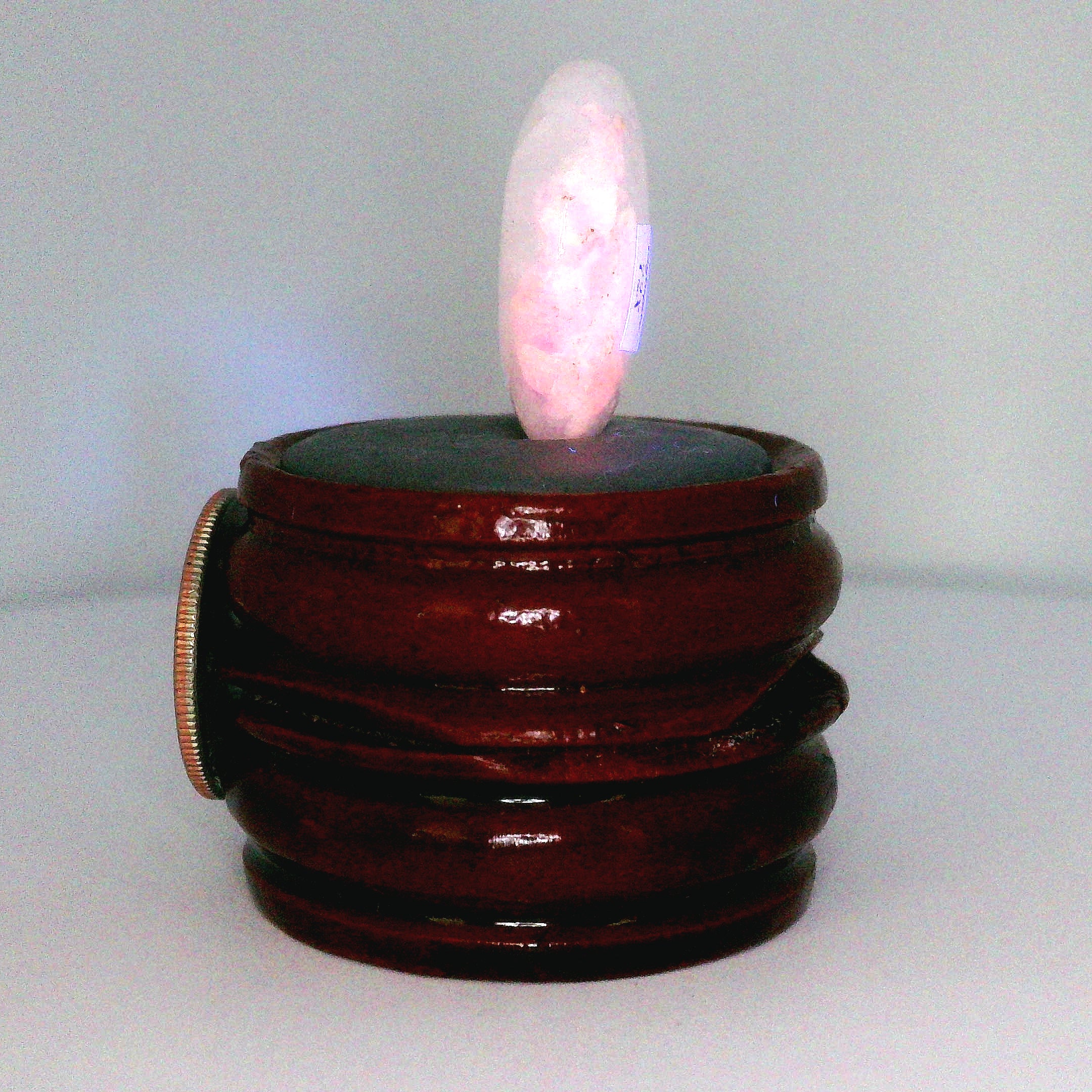 Tugtupite Palm Stone for Joy, Manifestation, Romance, Relationship Healing and Good Luck