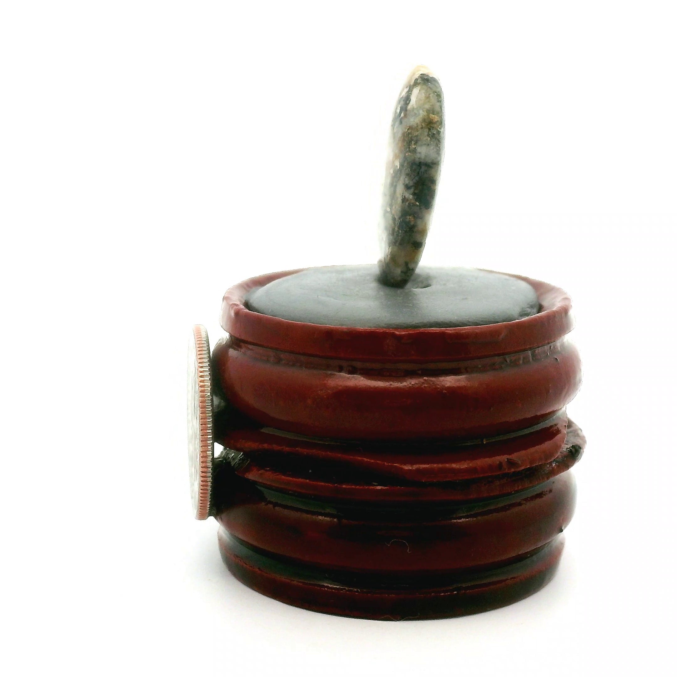 Tugtupite Palm Stone for Joy, Manifestation, Romance, Relationship Healing and Good Luck