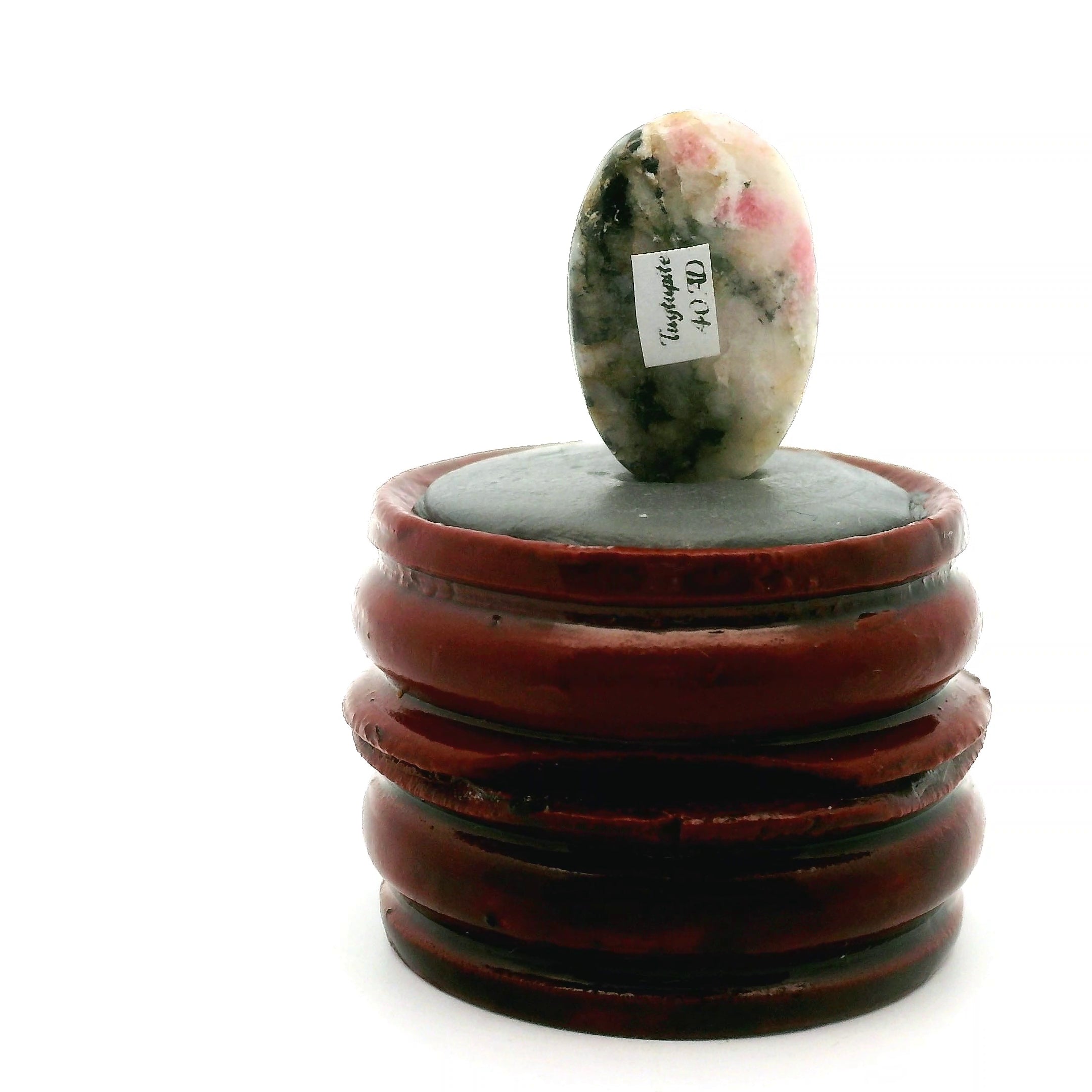 Tugtupite Palm Stone for Joy, Manifestation, Romance, Relationship Healing and Good Luck