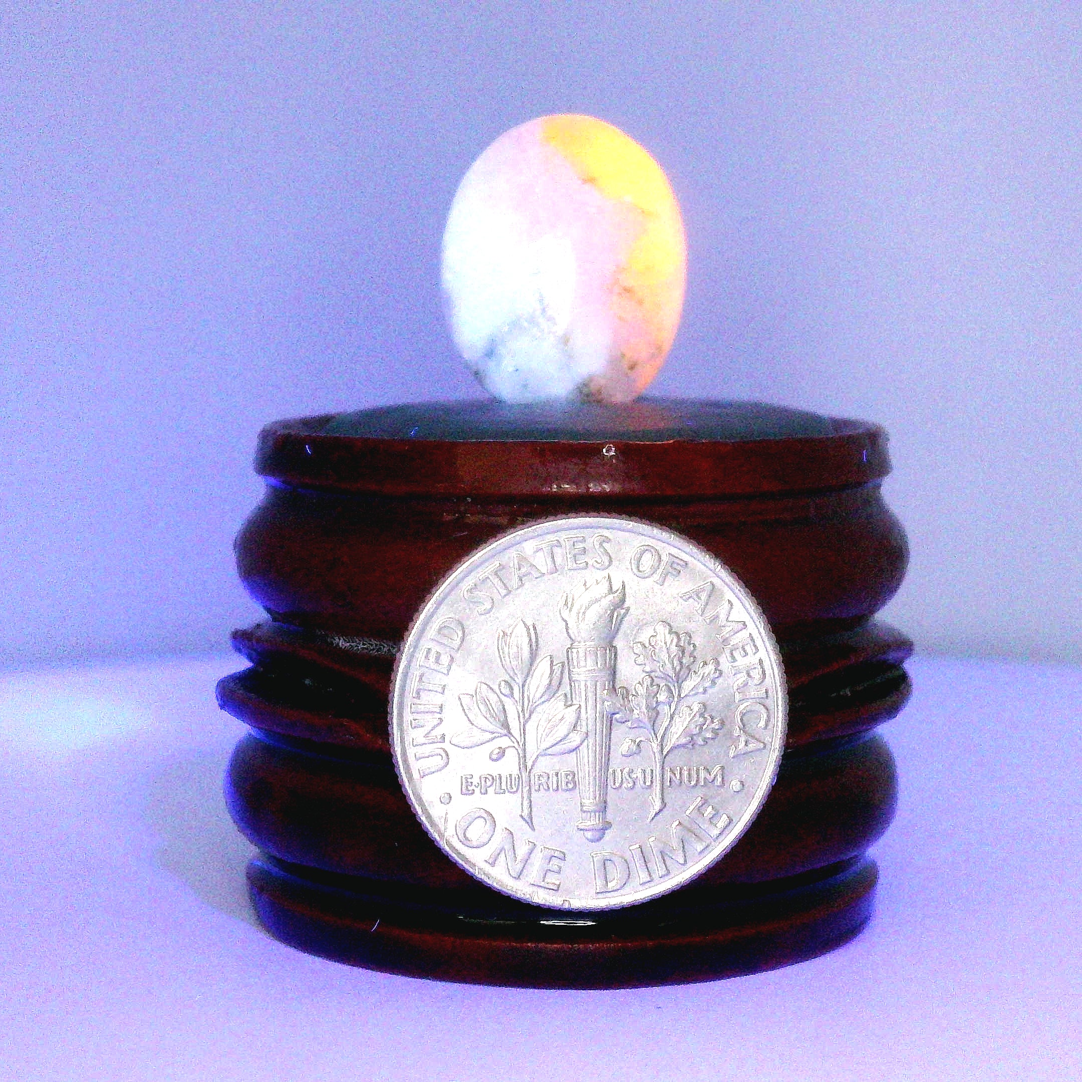 Tugtupite Palm Stone for Joy, Manifestation, Romance, Relationship Healing and Good Luck