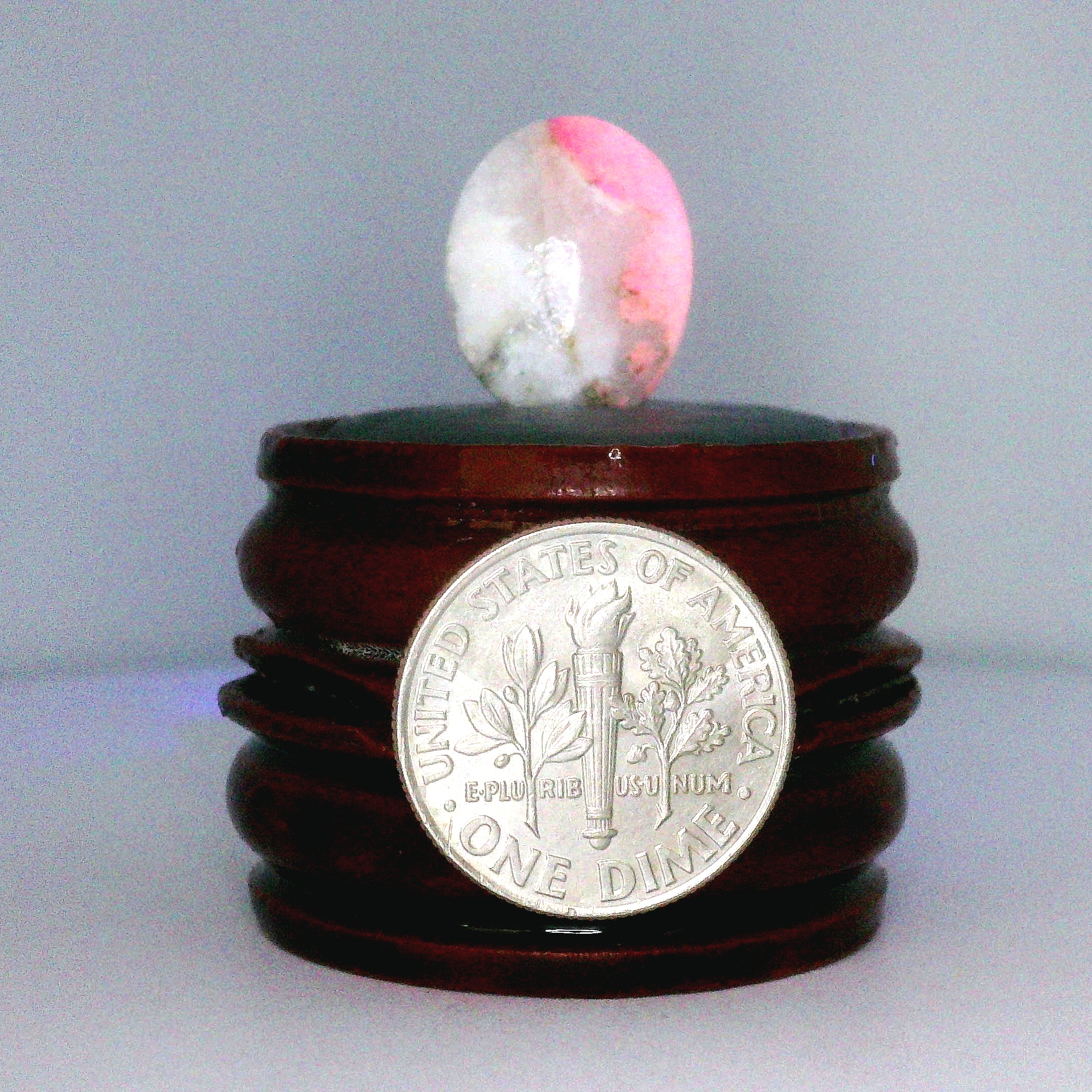 Tugtupite Palm Stone for Joy, Manifestation, Romance, Relationship Healing and Good Luck