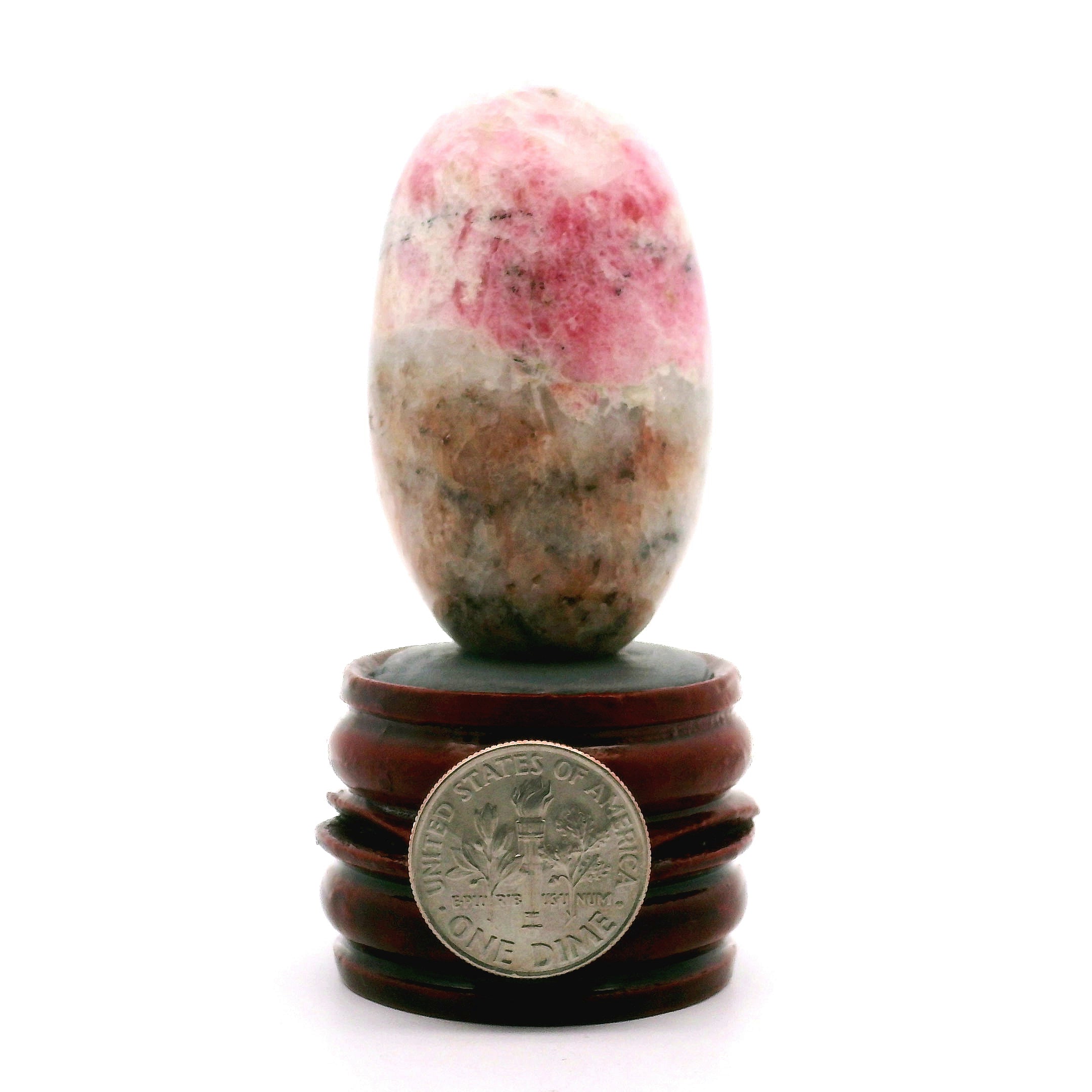 Tugtupite Lingam for Joy, Manifestation, Romance, Relationship Healing and Good Luck