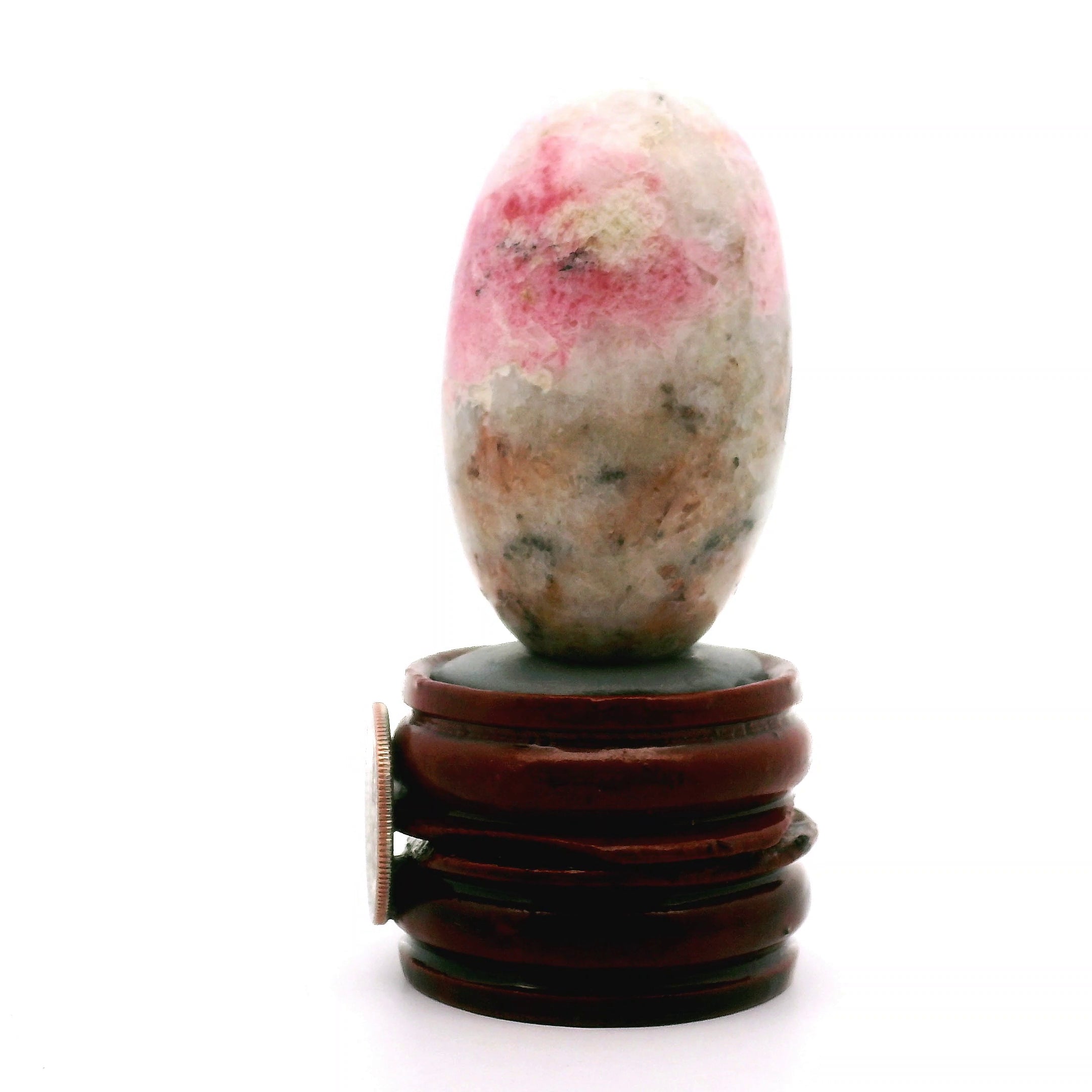 Tugtupite Lingam for Joy, Manifestation, Romance, Relationship Healing and Good Luck