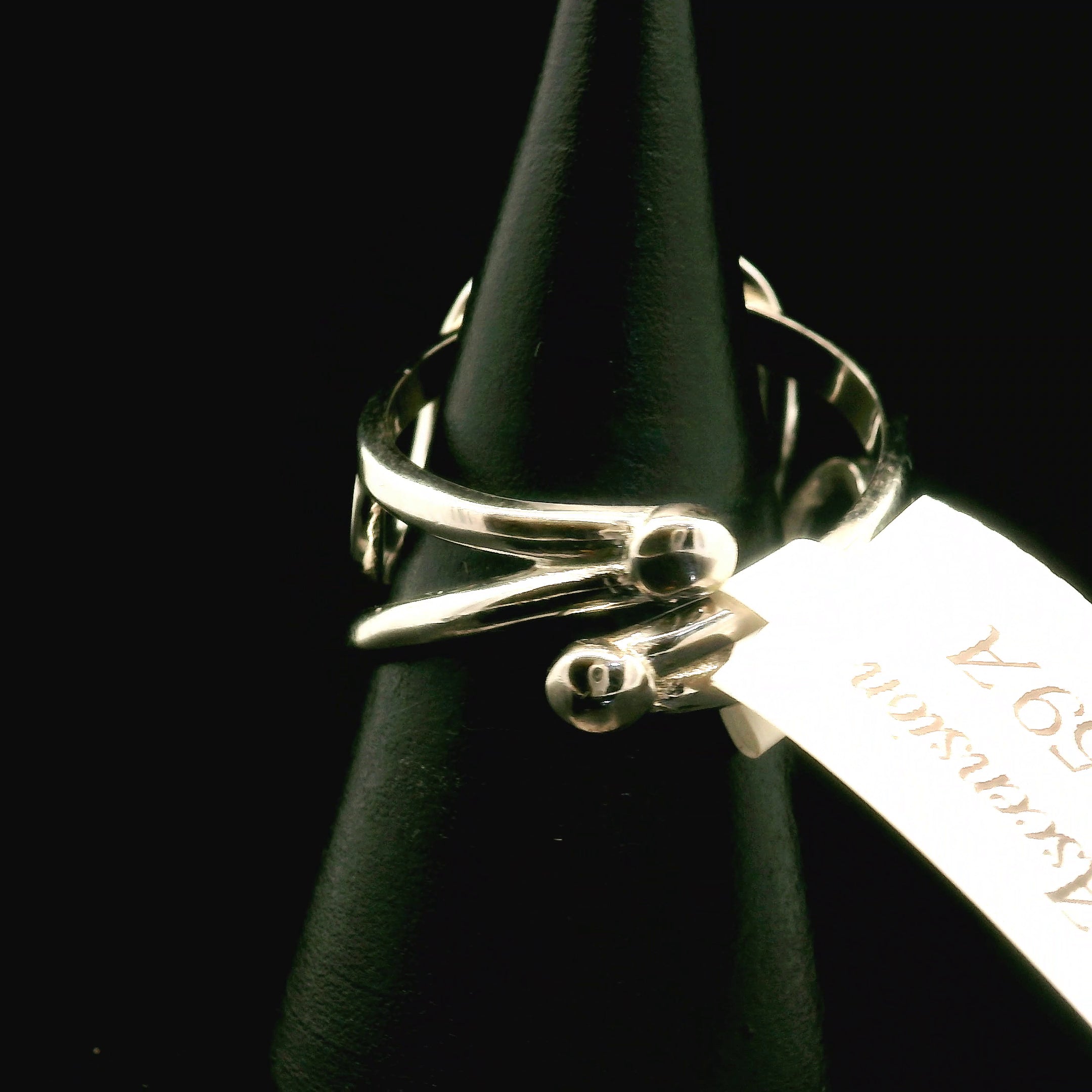 Ascension Euphoralite Cuff Ring 925 Silver for Connection with Higher Realms