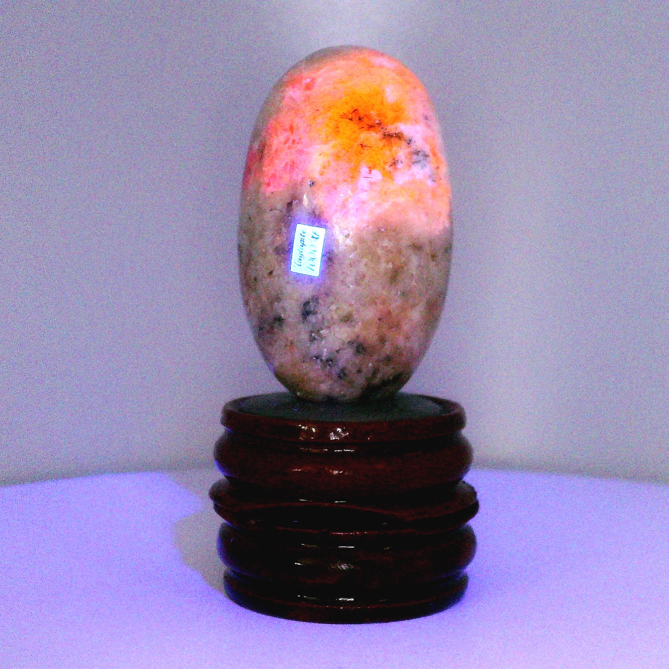 Tugtupite Lingam for Joy, Manifestation, Romance, Relationship Healing and Good Luck