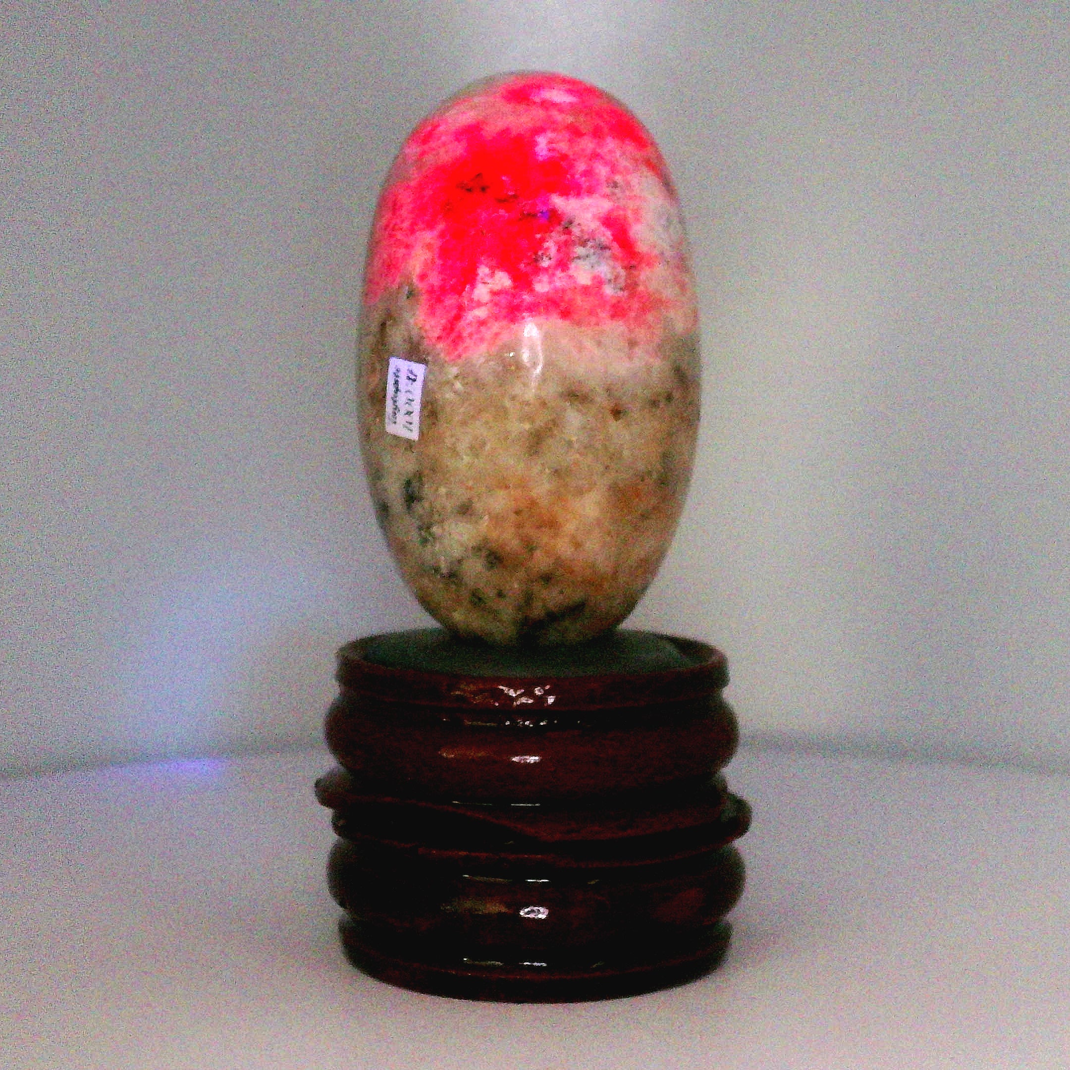 Tugtupite Lingam for Joy, Manifestation, Romance, Relationship Healing and Good Luck
