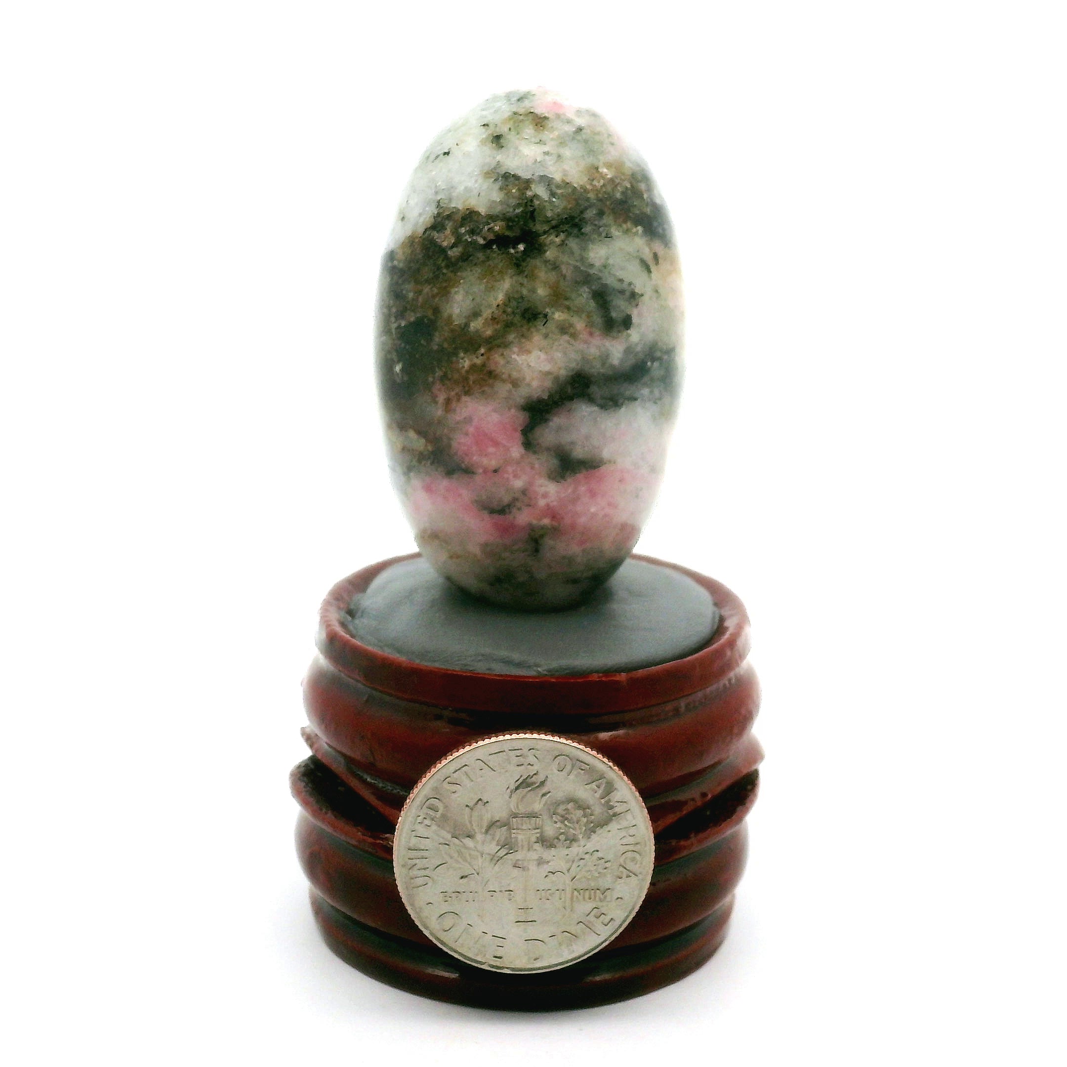 Tugtupite Lingam for Joy, Manifestation, Romance, Relationship Healing and Good Luck