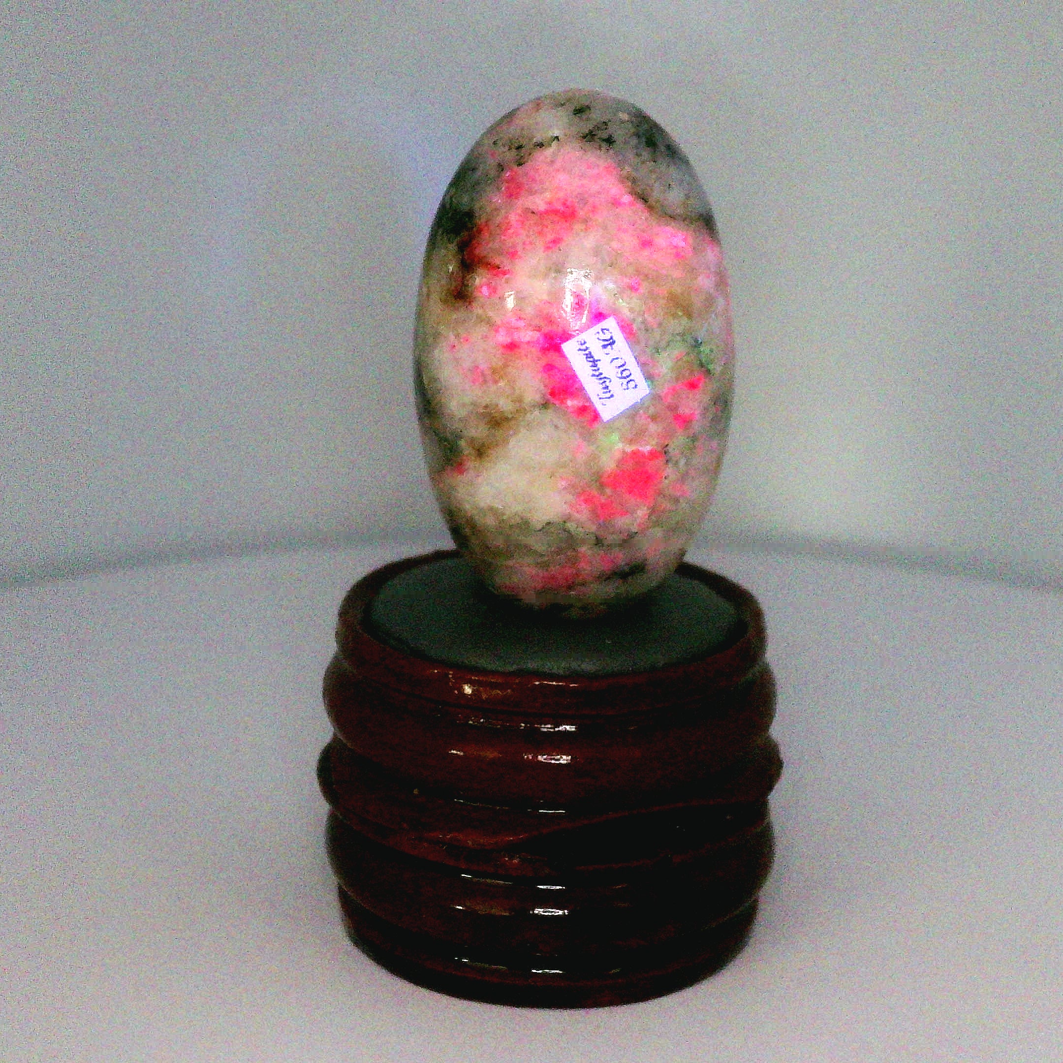 Tugtupite Lingam for Joy, Manifestation, Romance, Relationship Healing and Good Luck