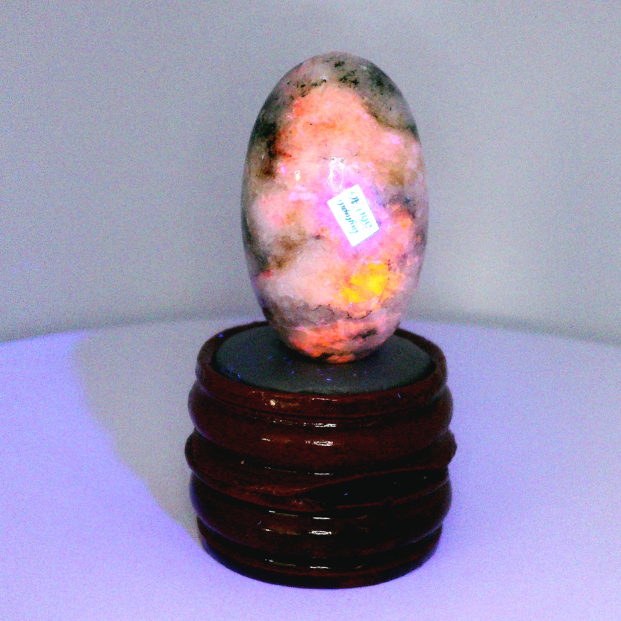 Tugtupite Lingam for Joy, Manifestation, Romance, Relationship Healing and Good Luck