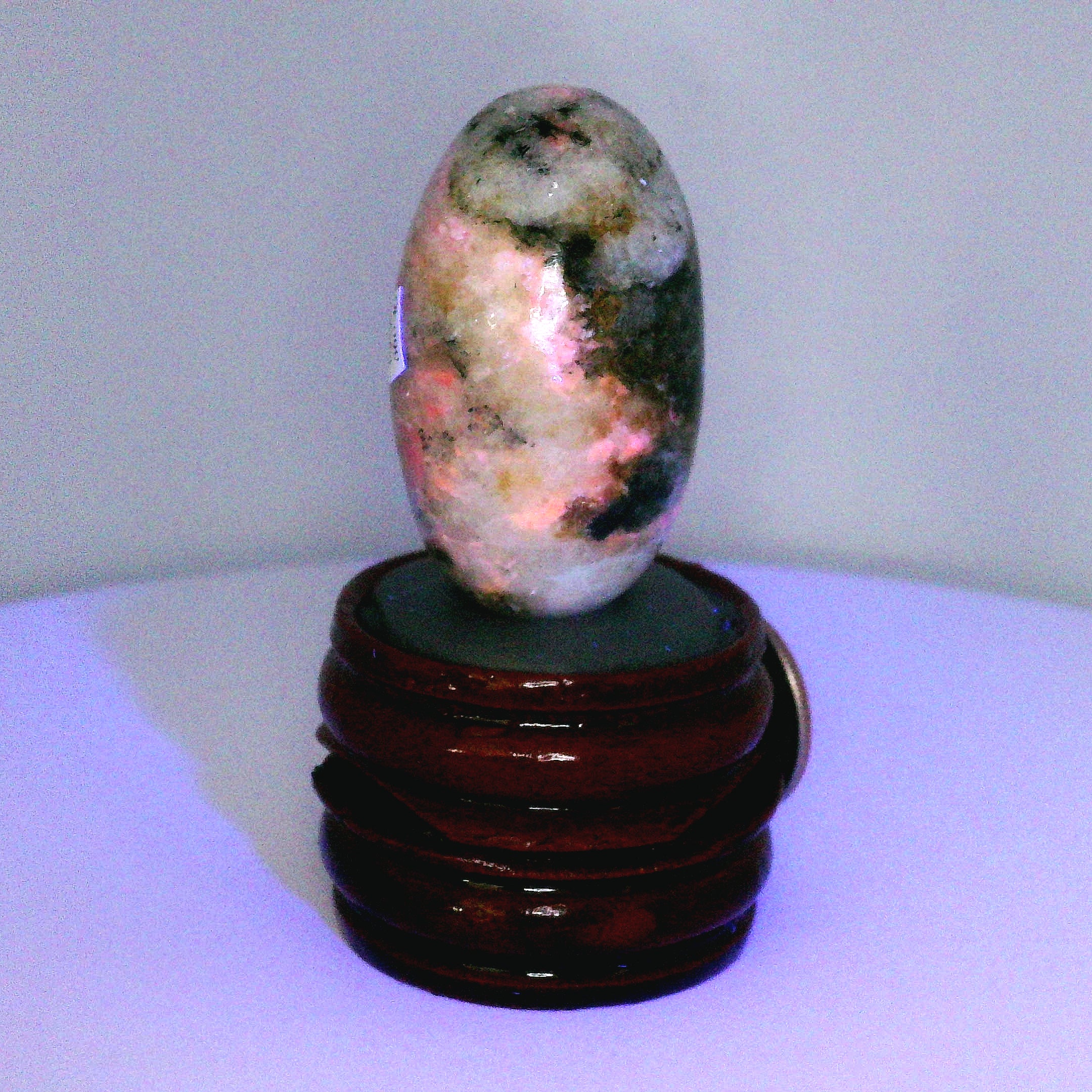 Tugtupite Lingam for Joy, Manifestation, Romance, Relationship Healing and Good Luck