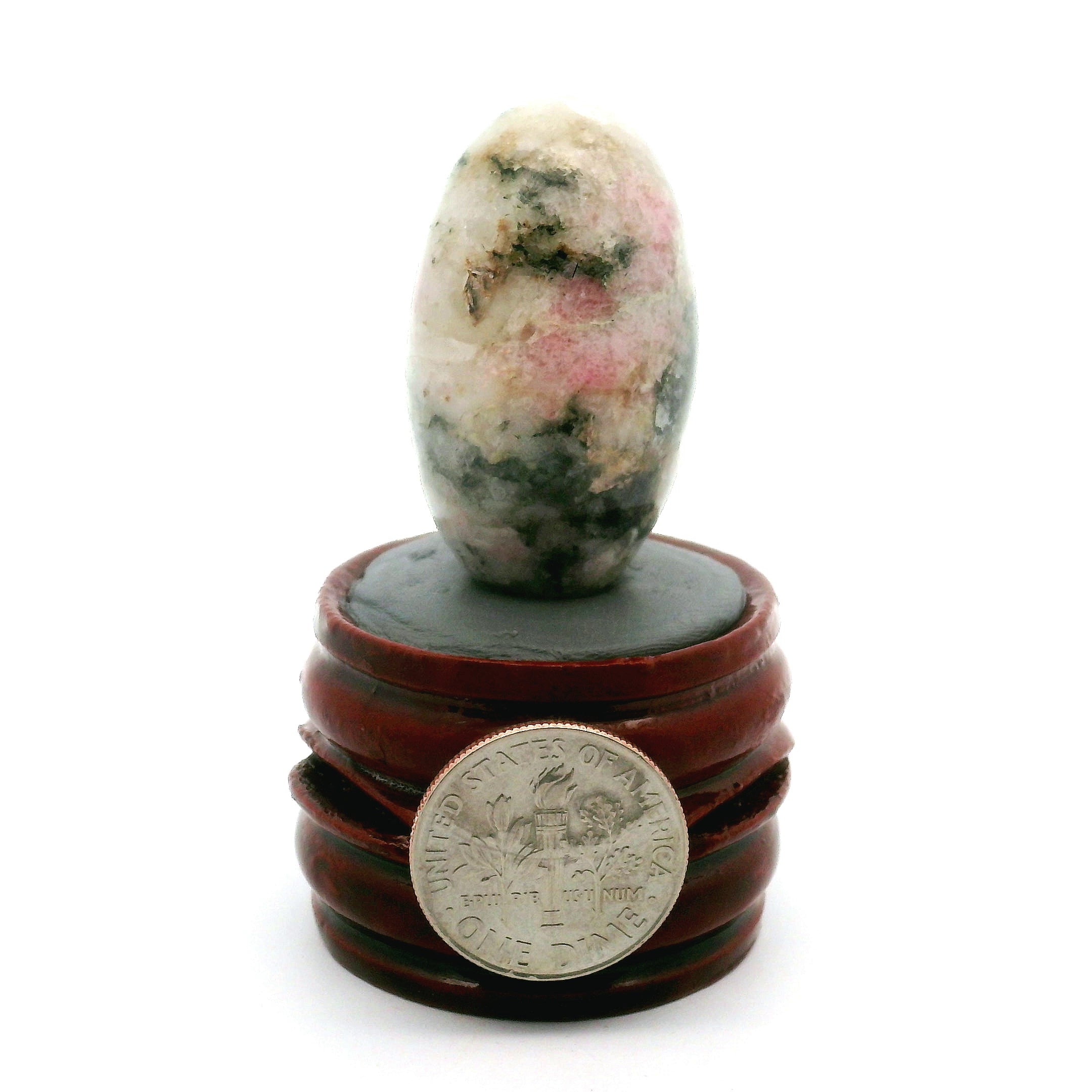 Tugtupite Lingam for Joy, Manifestation, Romance, Relationship Healing and Good Luck