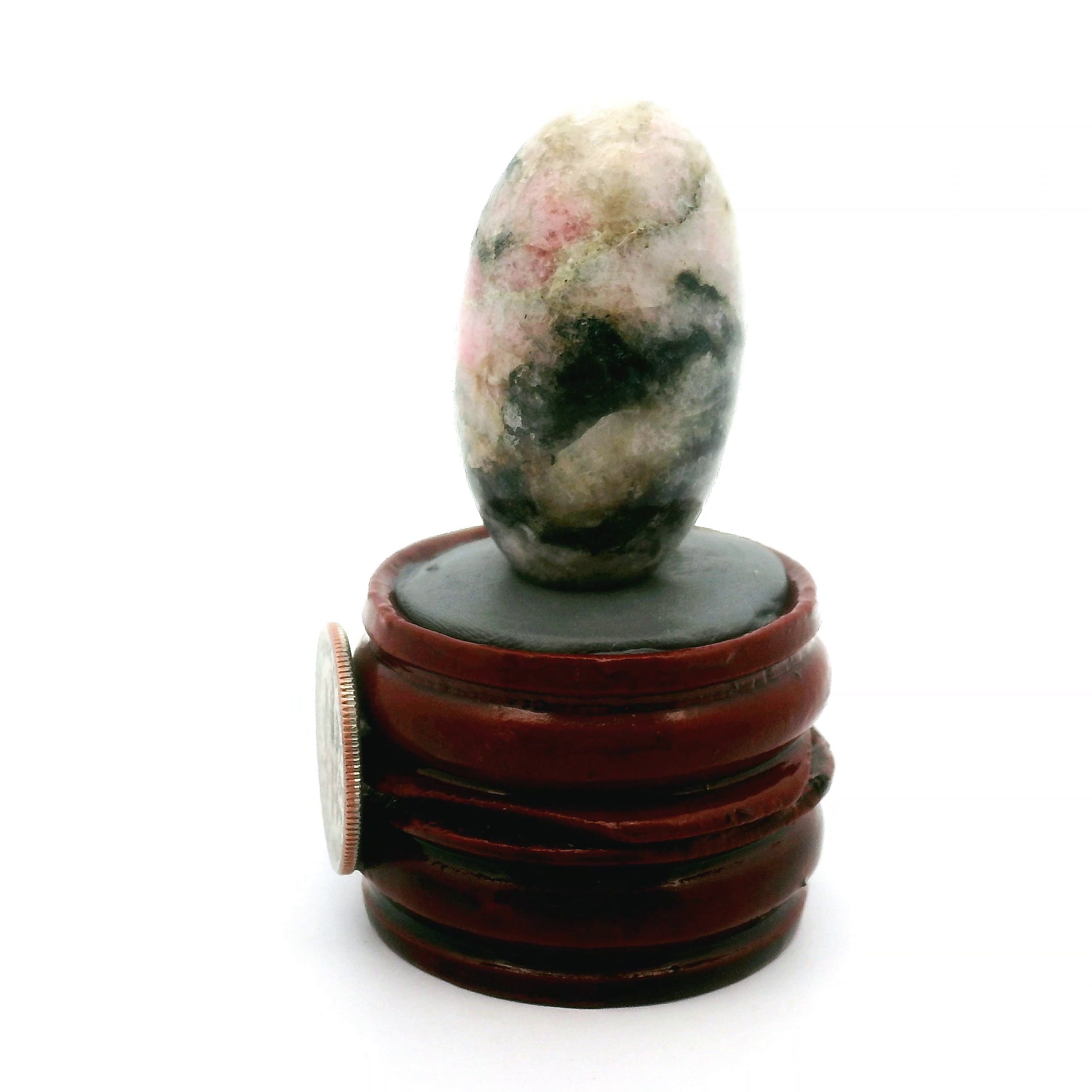 Tugtupite Lingam for Joy, Manifestation, Romance, Relationship Healing and Good Luck