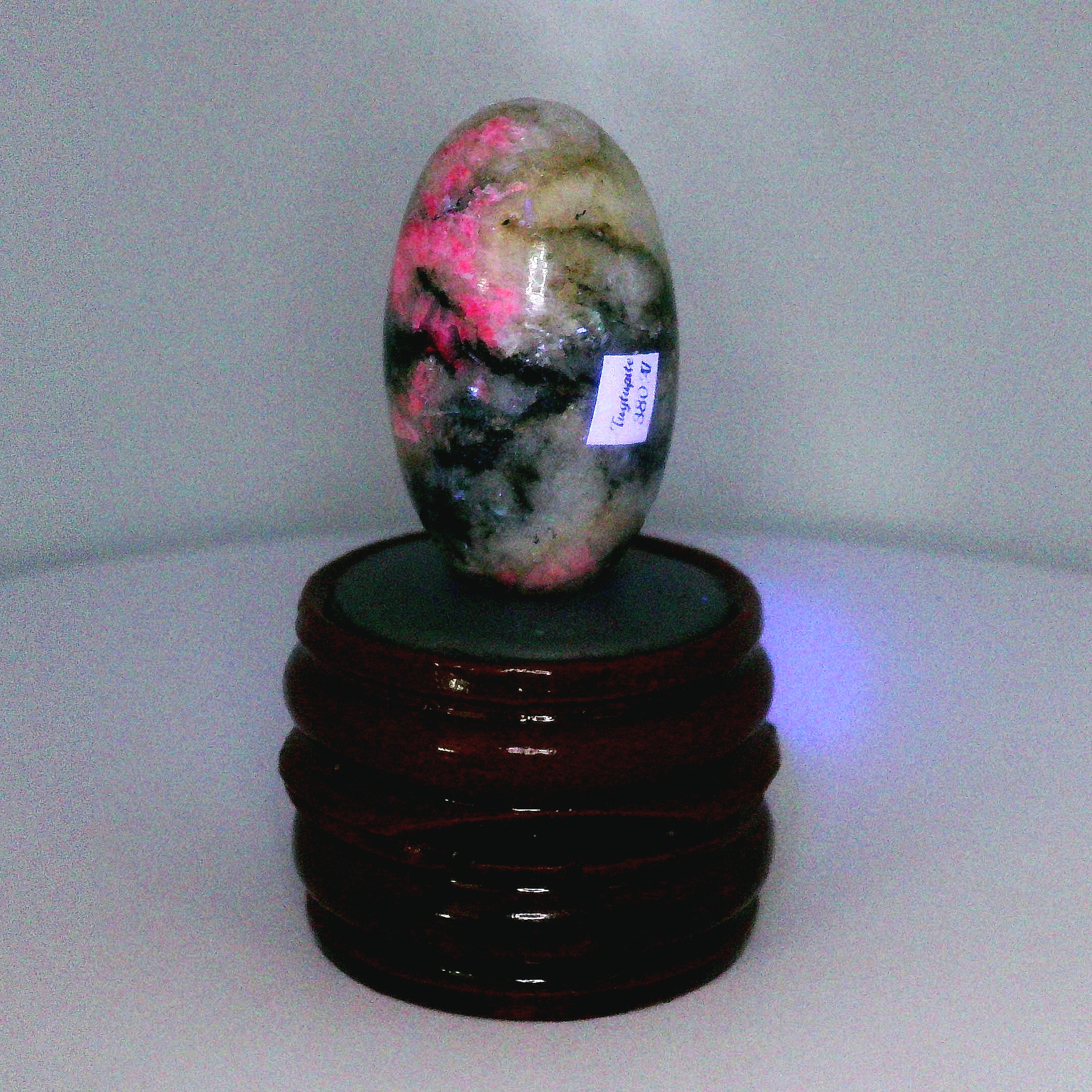 Tugtupite Lingam for Joy, Manifestation, Romance, Relationship Healing and Good Luck