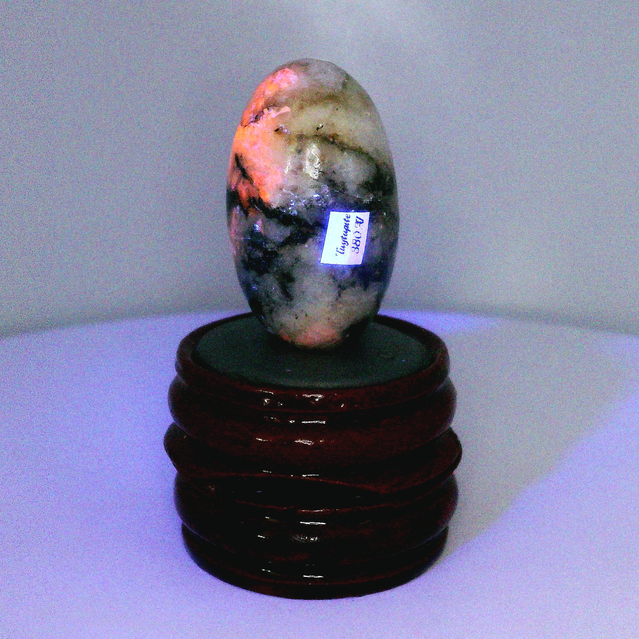 Tugtupite Lingam for Joy, Manifestation, Romance, Relationship Healing and Good Luck