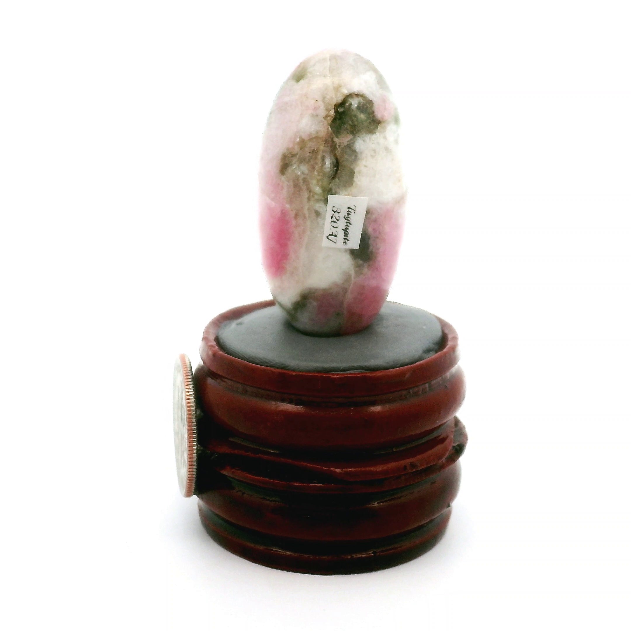 Tugtupite Lingam for Joy, Manifestation, Romance, Relationship Healing and Good Luck