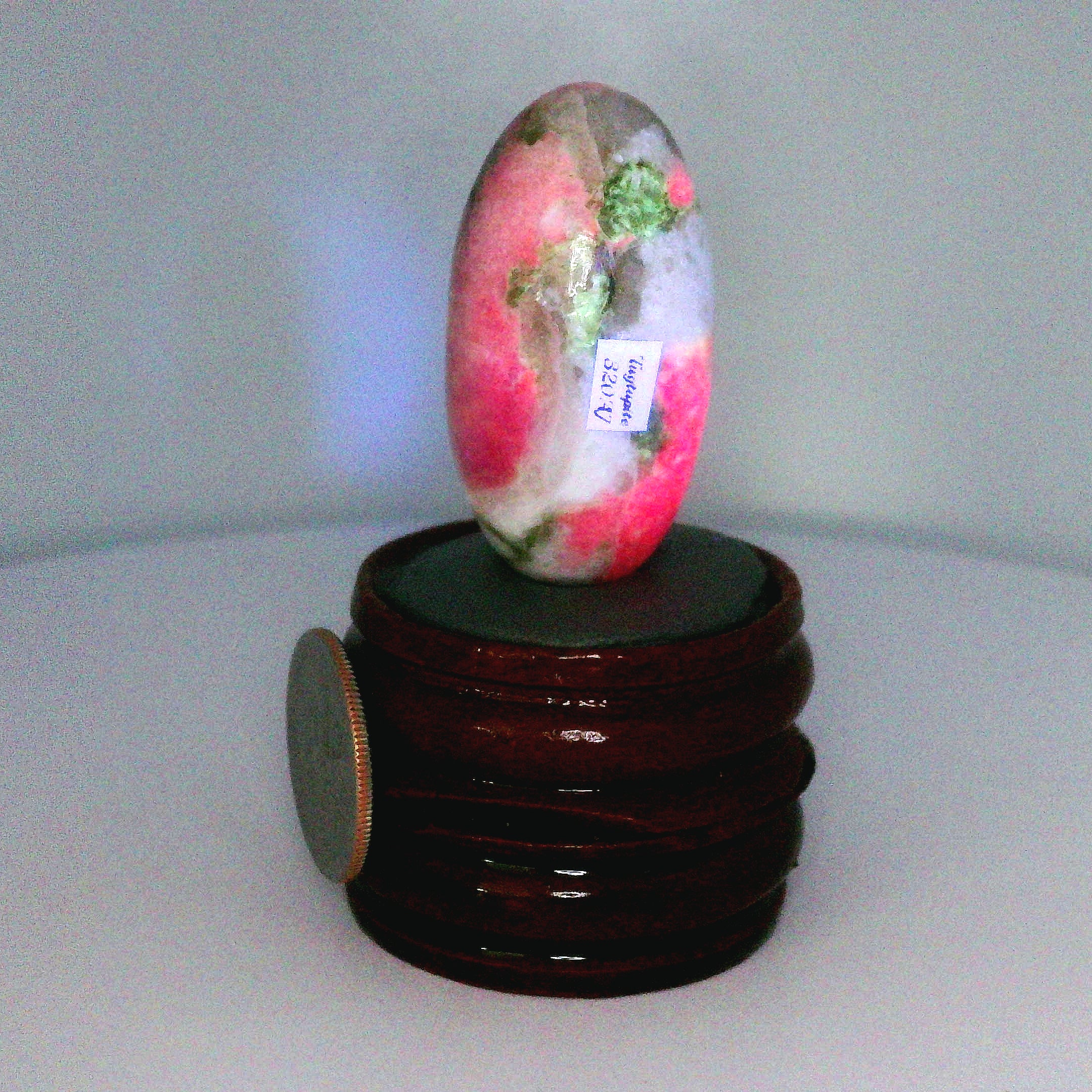 Tugtupite Lingam for Joy, Manifestation, Romance, Relationship Healing and Good Luck