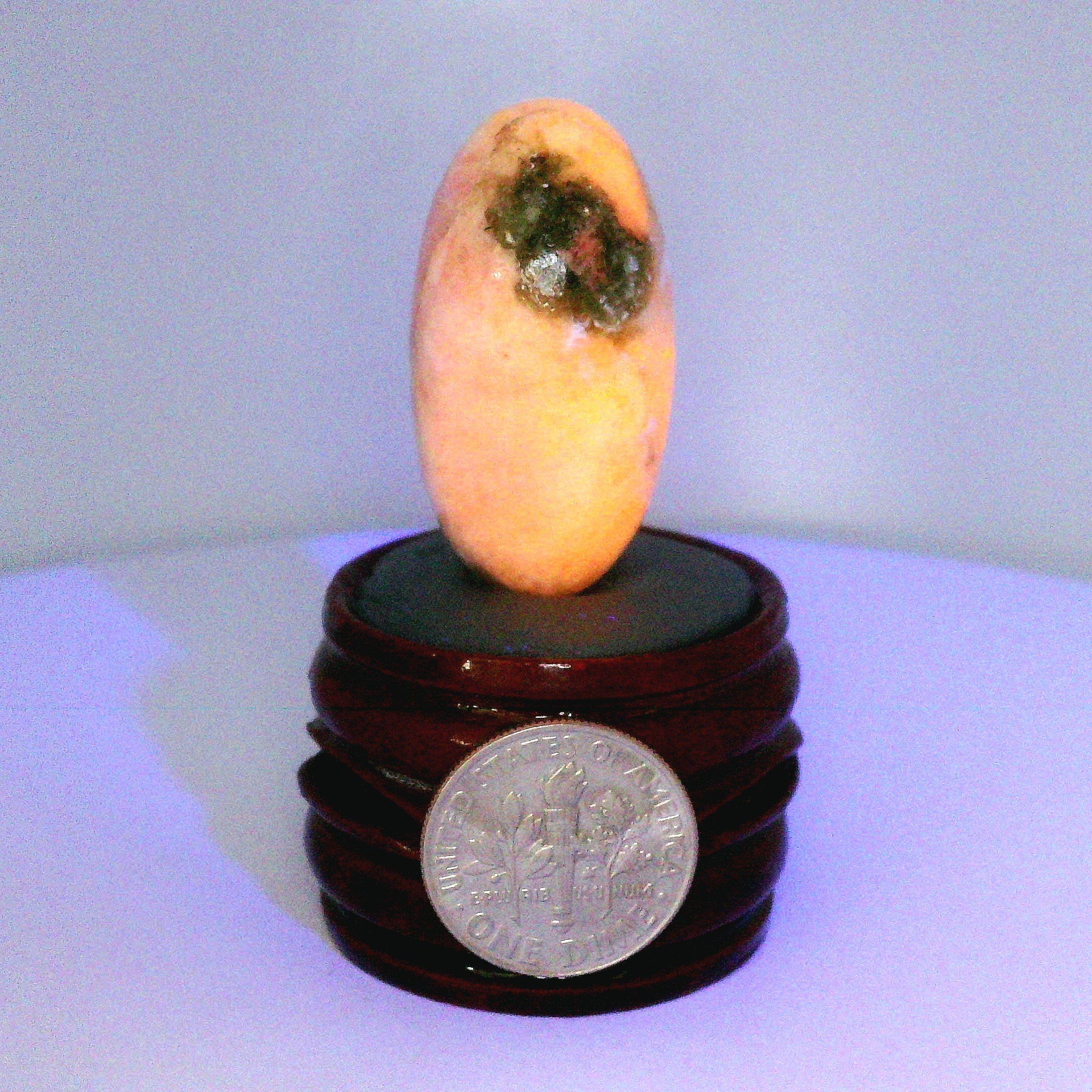 Tugtupite Lingam for Joy, Manifestation, Romance, Relationship Healing and Good Luck