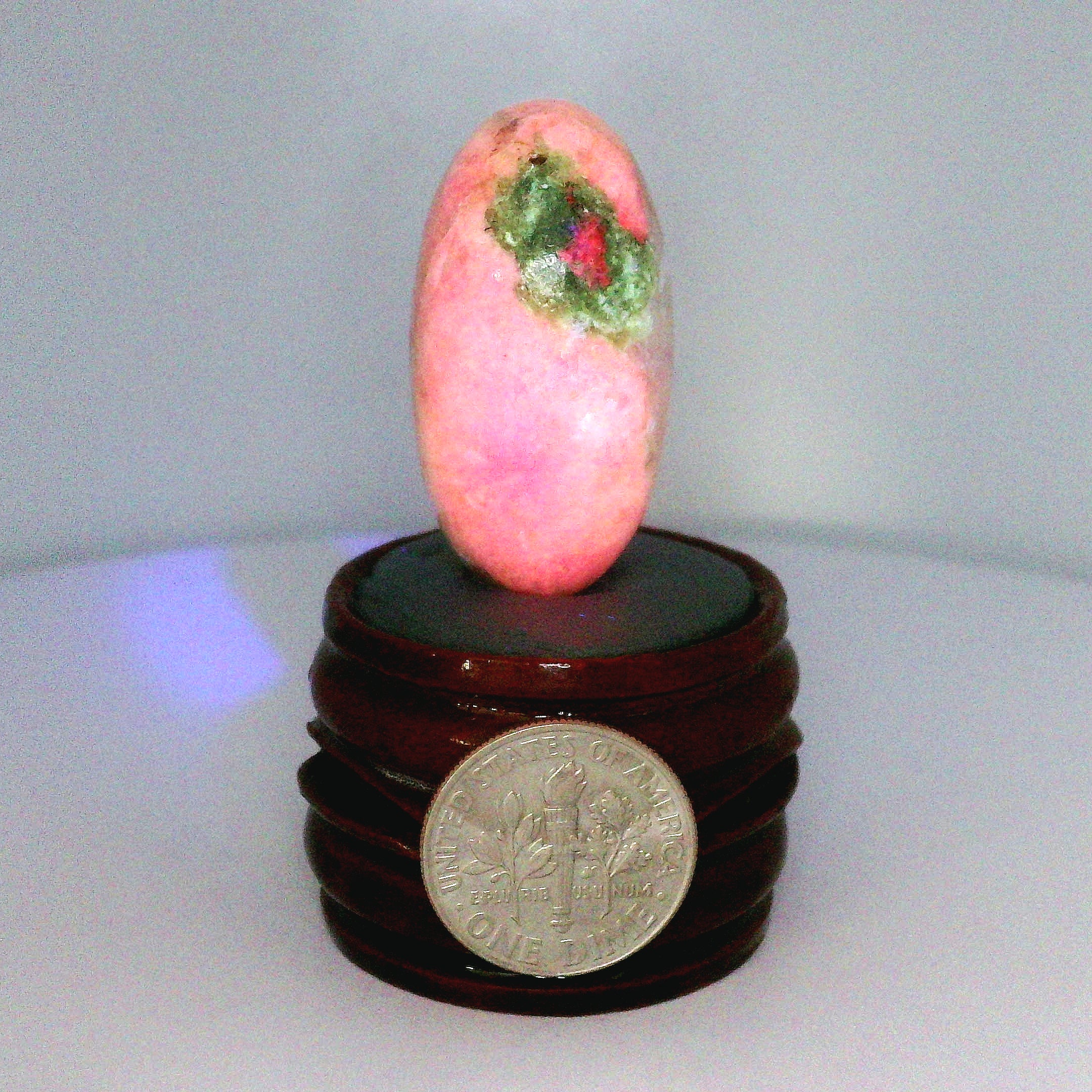Tugtupite Lingam for Joy, Manifestation, Romance, Relationship Healing and Good Luck