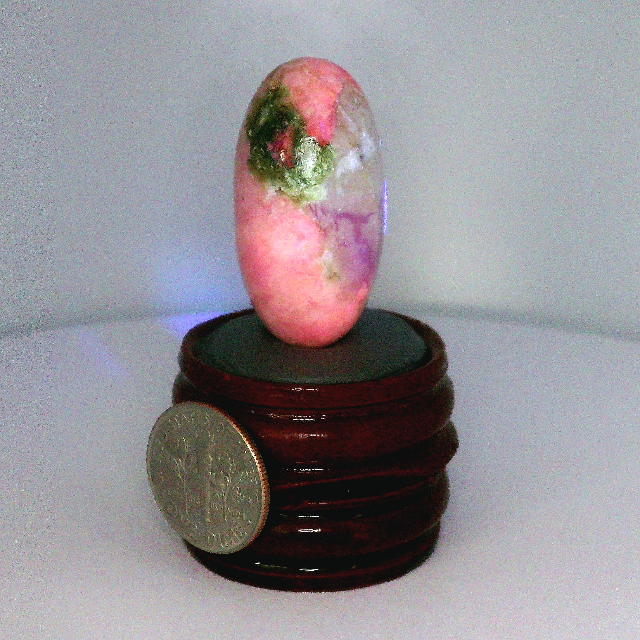 Tugtupite Lingam for Joy, Manifestation, Romance, Relationship Healing and Good Luck