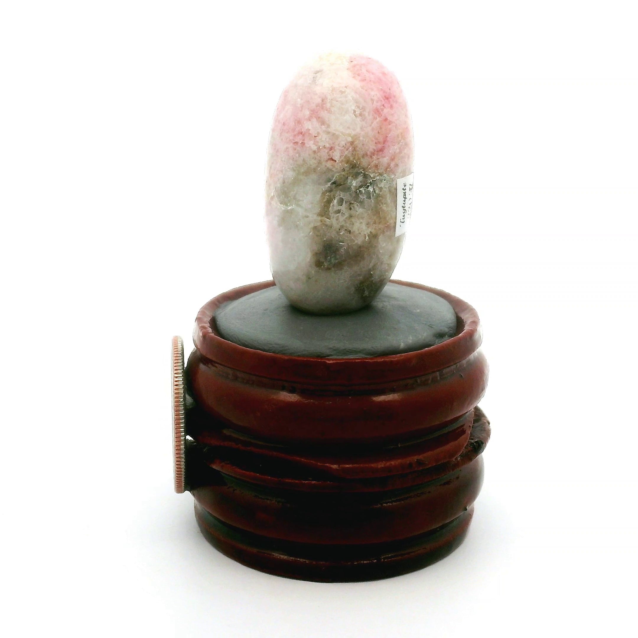 Tugtupite Lingam for Joy, Manifestation, Romance, Relationship Healing and Good Luck