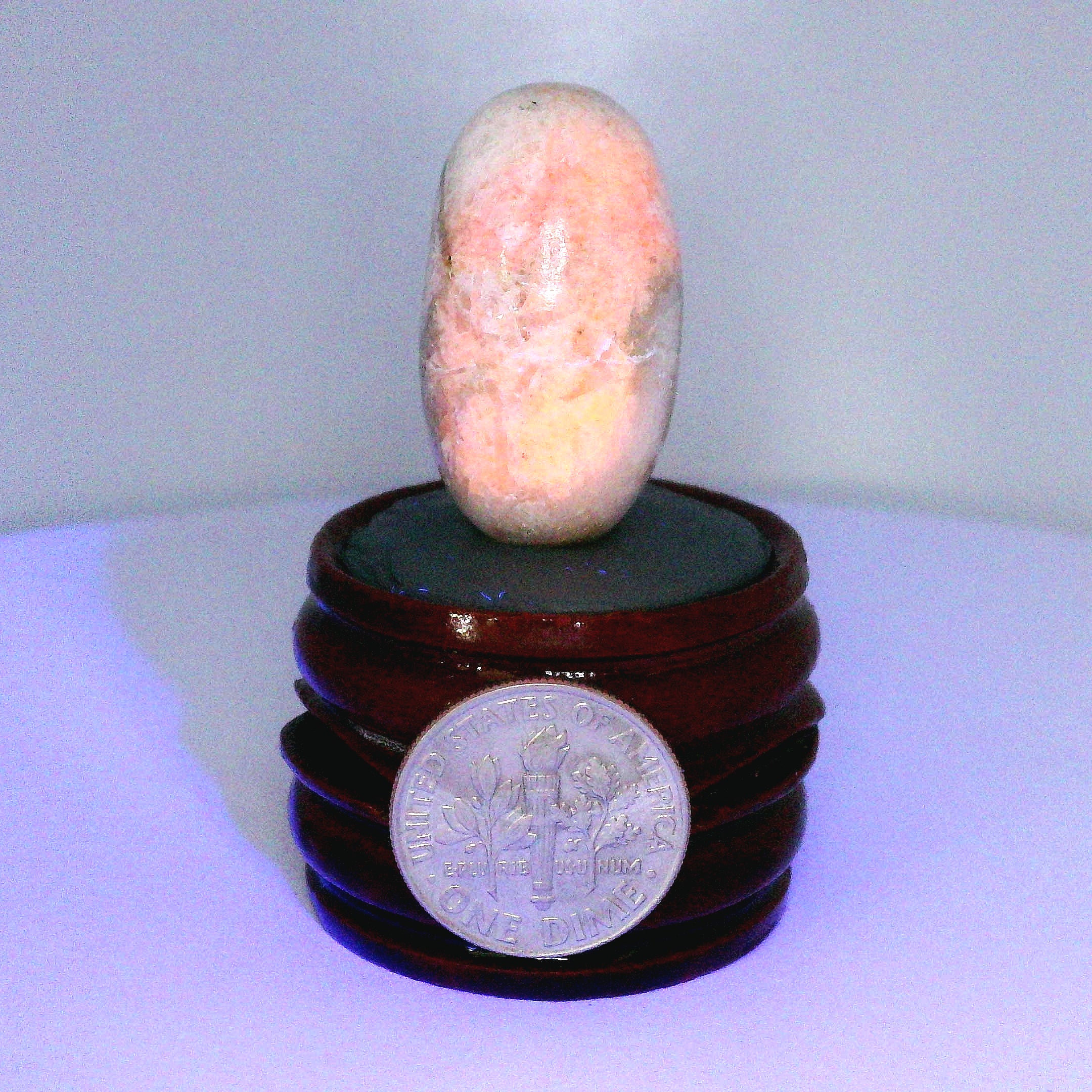 Tugtupite Lingam for Joy, Manifestation, Romance, Relationship Healing and Good Luck
