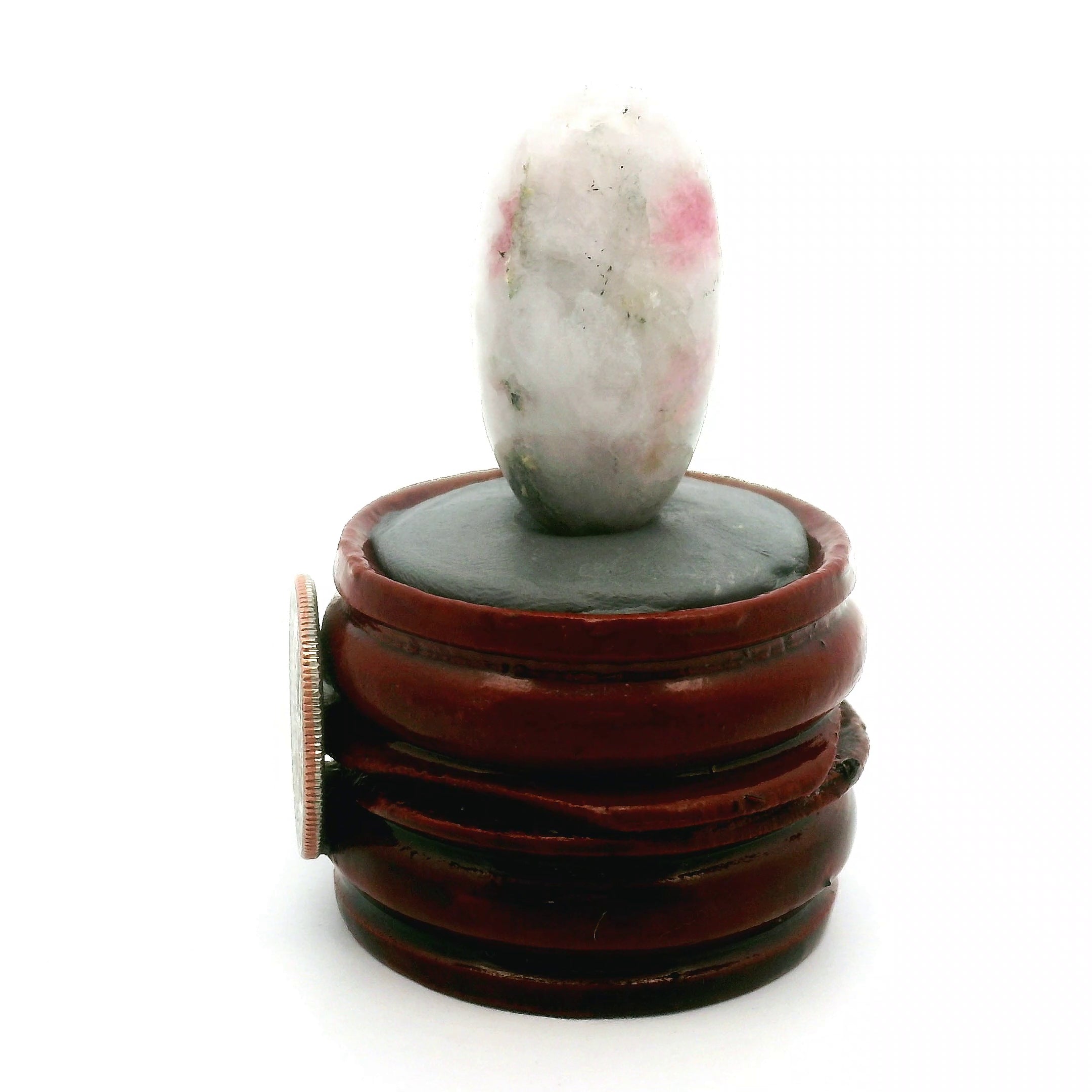 Tugtupite Lingam for Joy, Manifestation, Romance, Relationship Healing and Good Luck