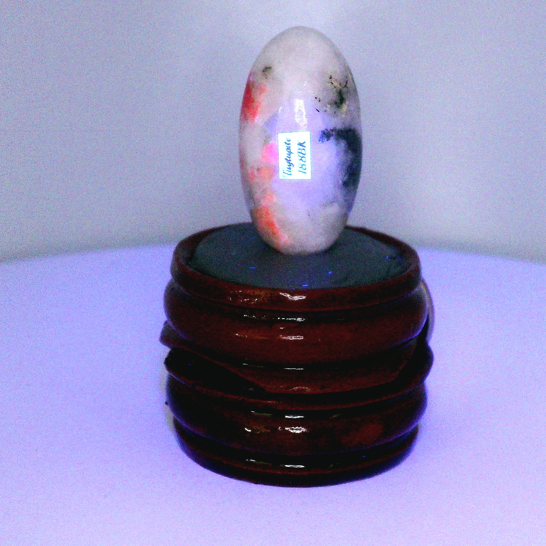 Tugtupite Lingam for Joy, Manifestation, Romance, Relationship Healing and Good Luck