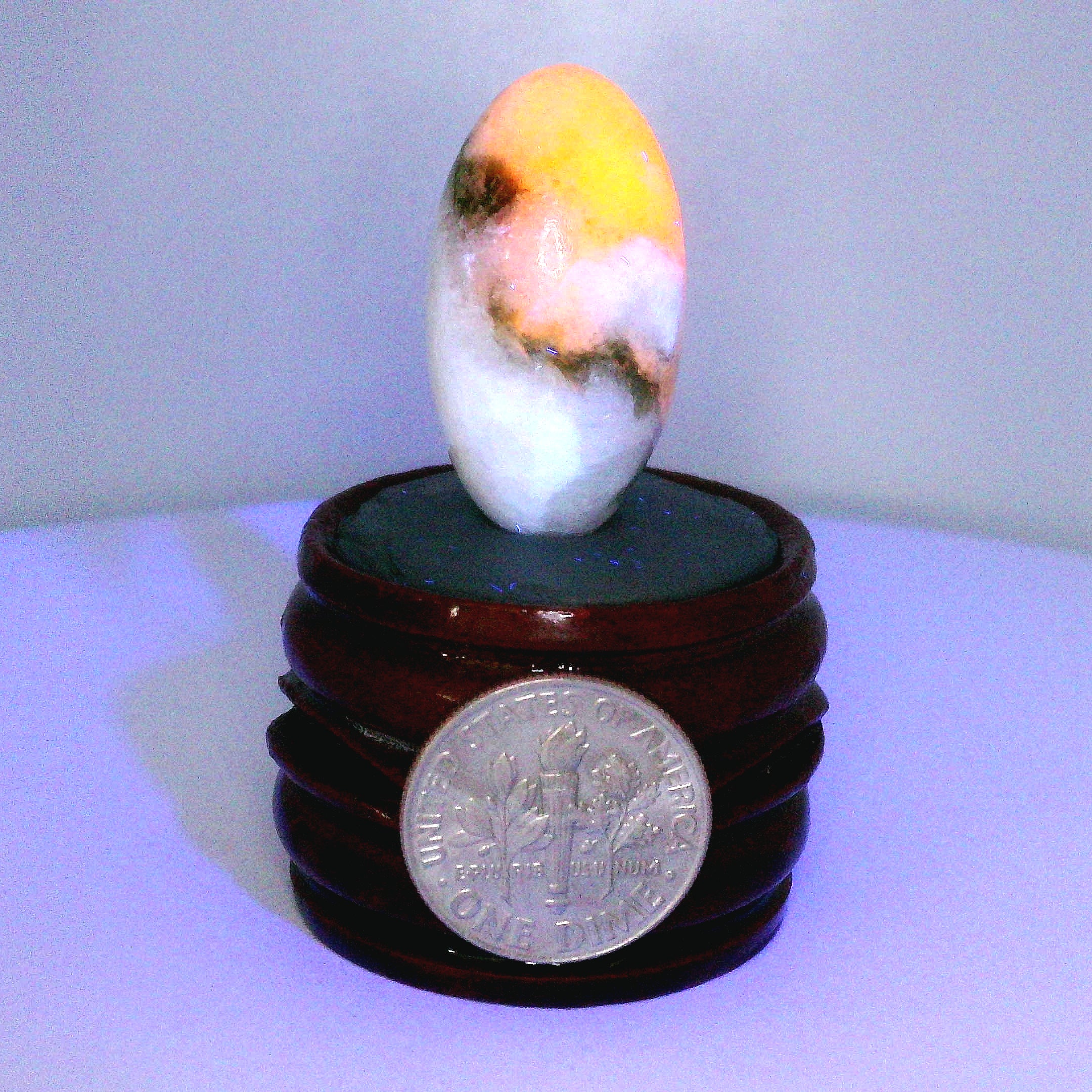 Tugtupite Lingam for Joy, Manifestation, Romance, Relationship Healing and Good Luck