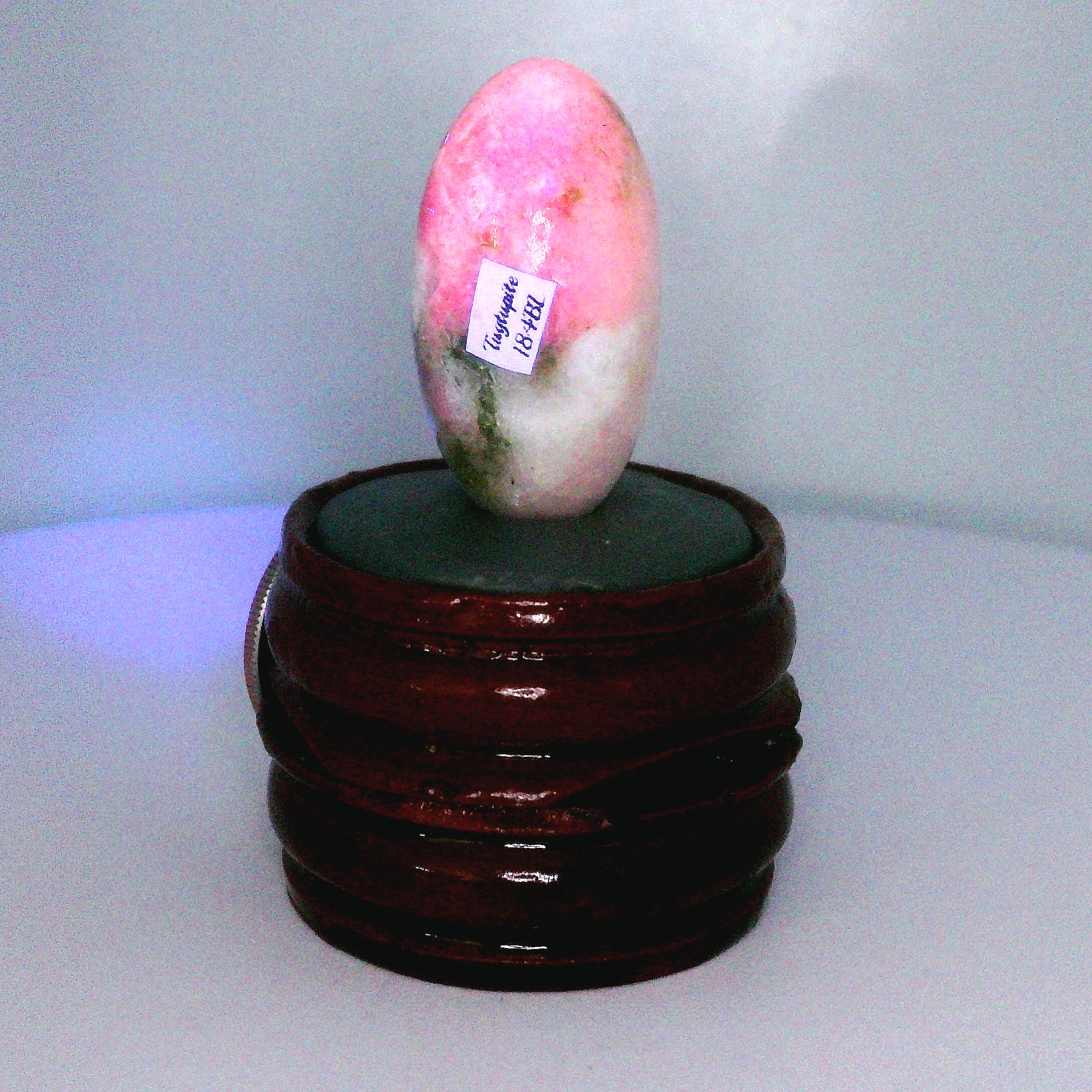 Tugtupite Lingam for Joy, Manifestation, Romance, Relationship Healing and Good Luck