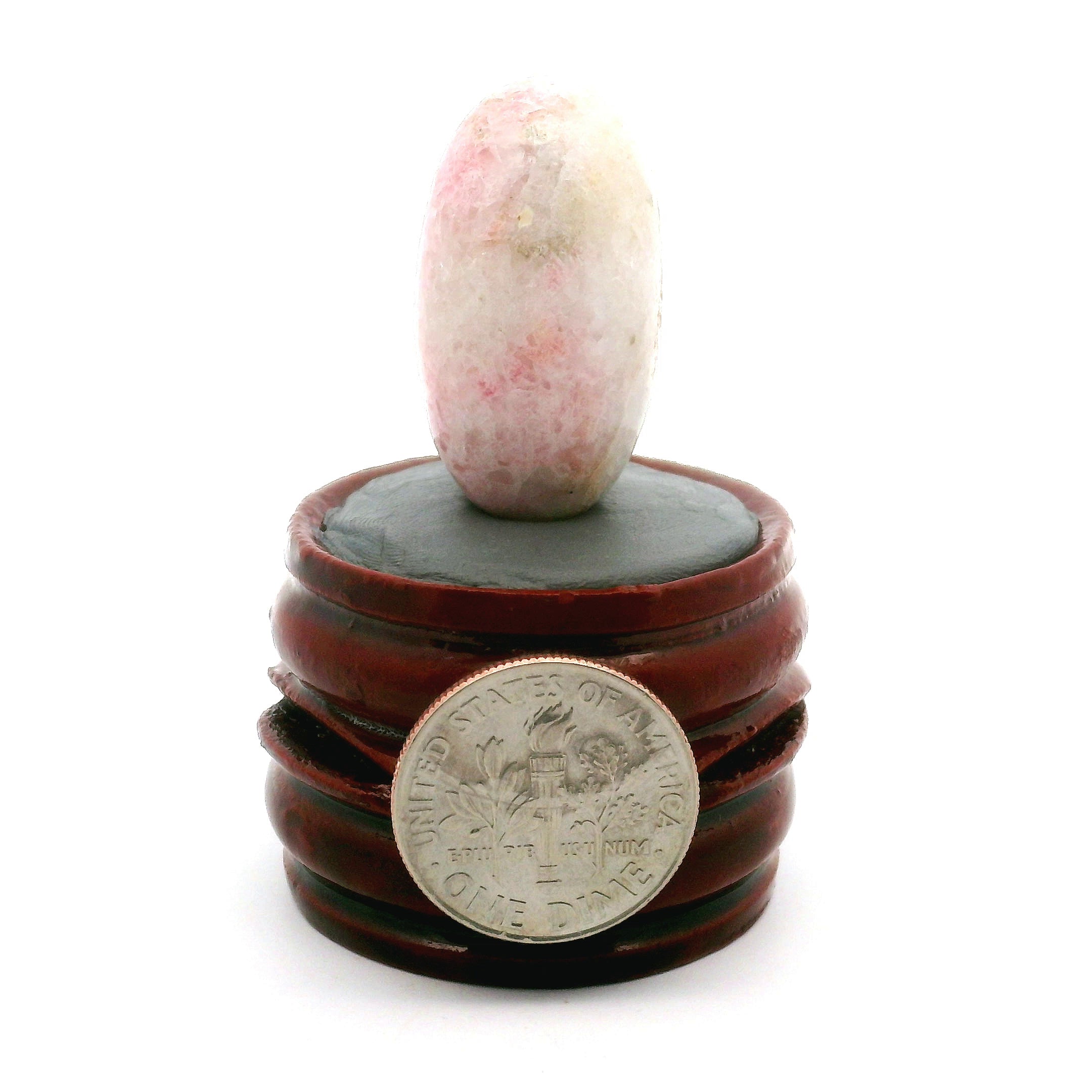Tugtupite Lingam for Joy, Manifestation, Romance, Relationship Healing and Good Luck