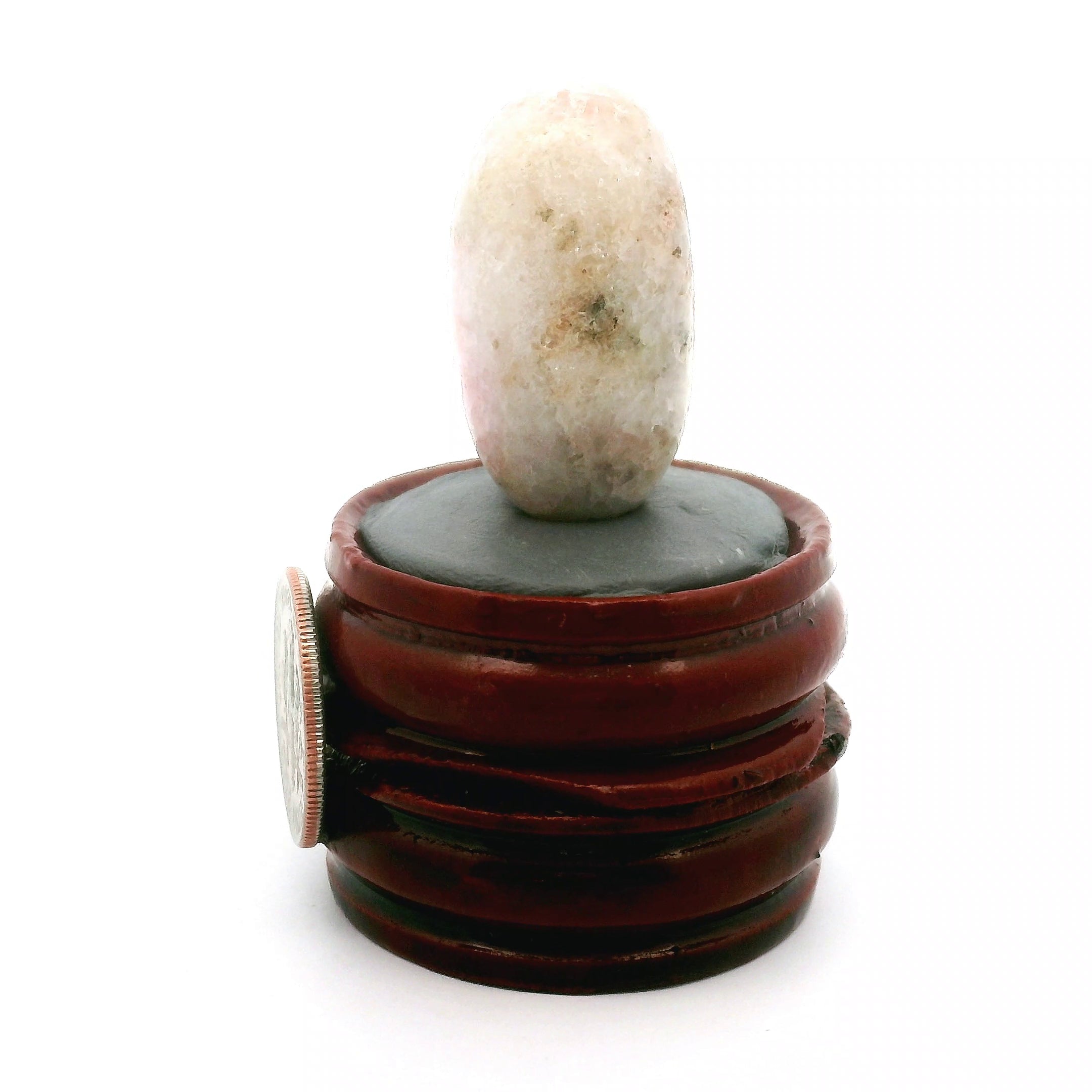 Tugtupite Lingam for Joy, Manifestation, Romance, Relationship Healing and Good Luck