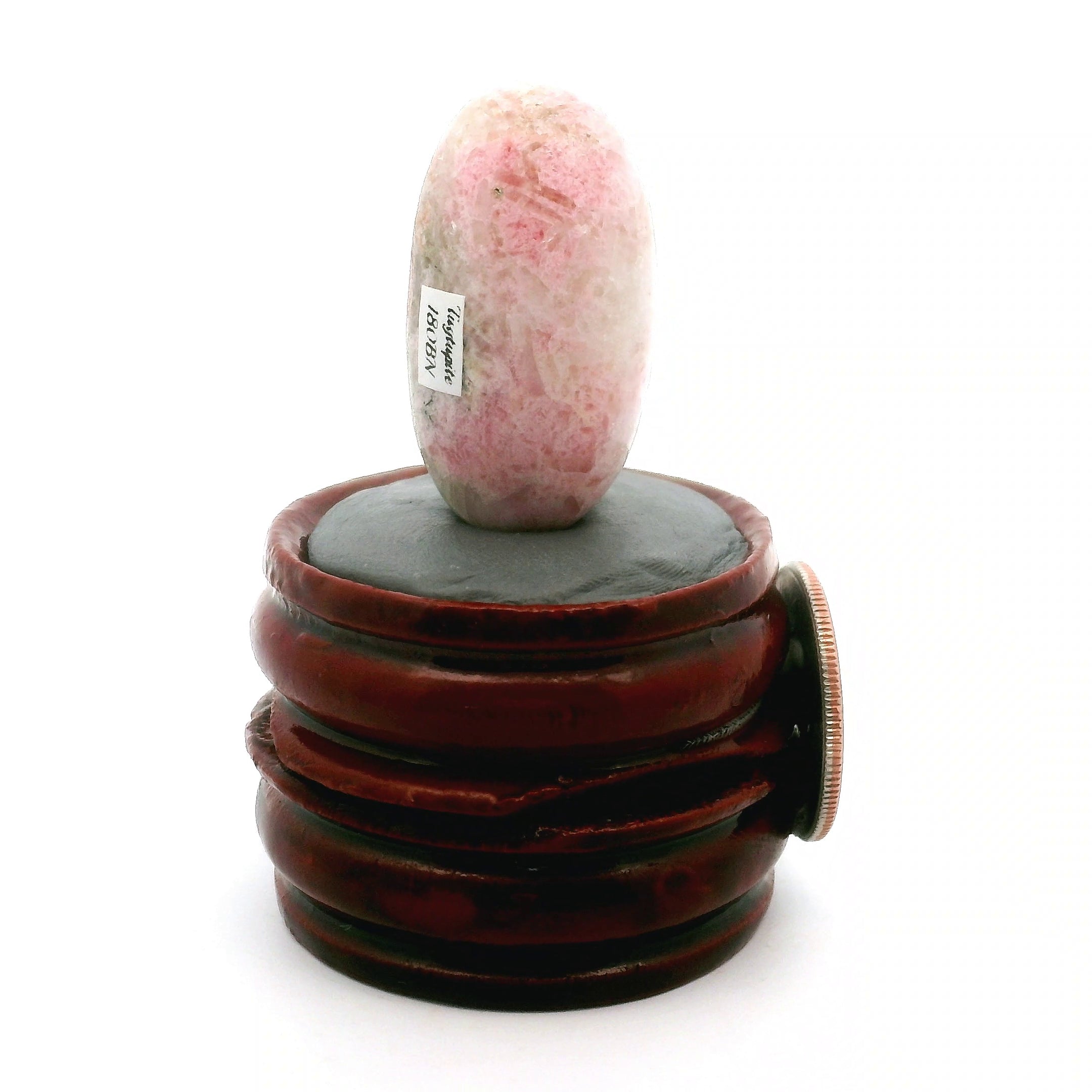 Tugtupite Lingam for Joy, Manifestation, Romance, Relationship Healing and Good Luck