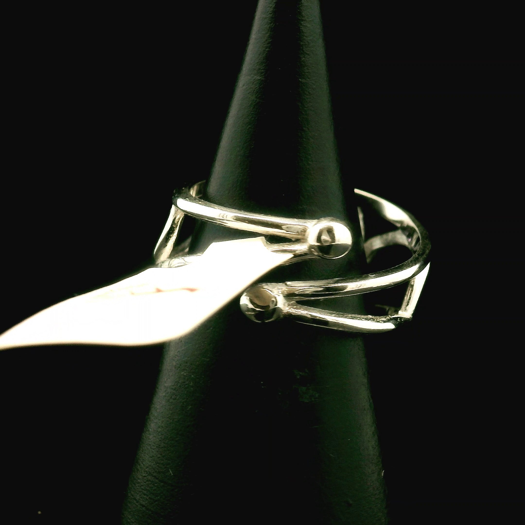 Amethyst Flower Cuff Ring .925 Silver for Enhancing your Intuitive Gifts