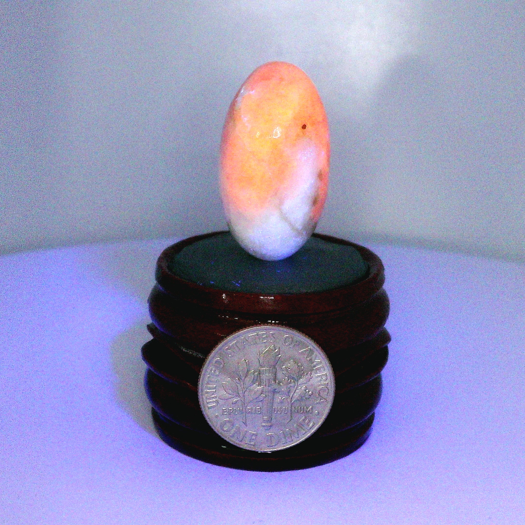 Tugtupite Lingam for Joy, Manifestation, Romance, Relationship Healing and Good Luck