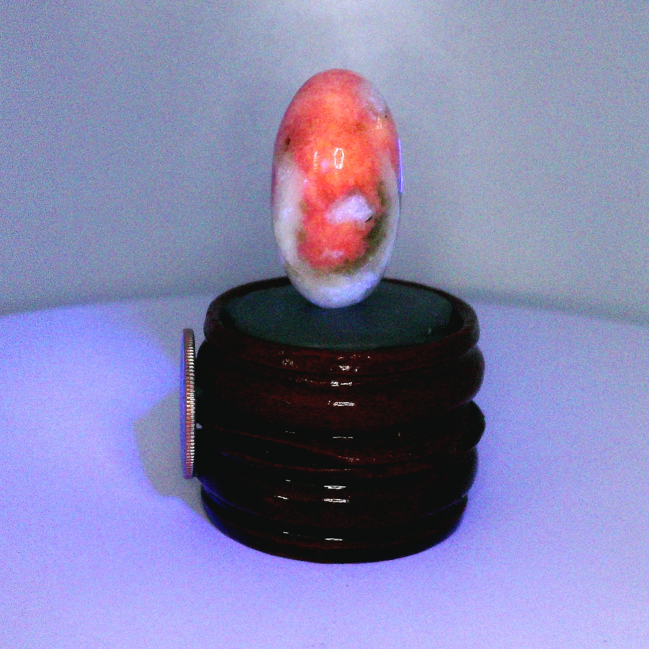 Tugtupite Lingam for Joy, Manifestation, Romance, Relationship Healing and Good Luck