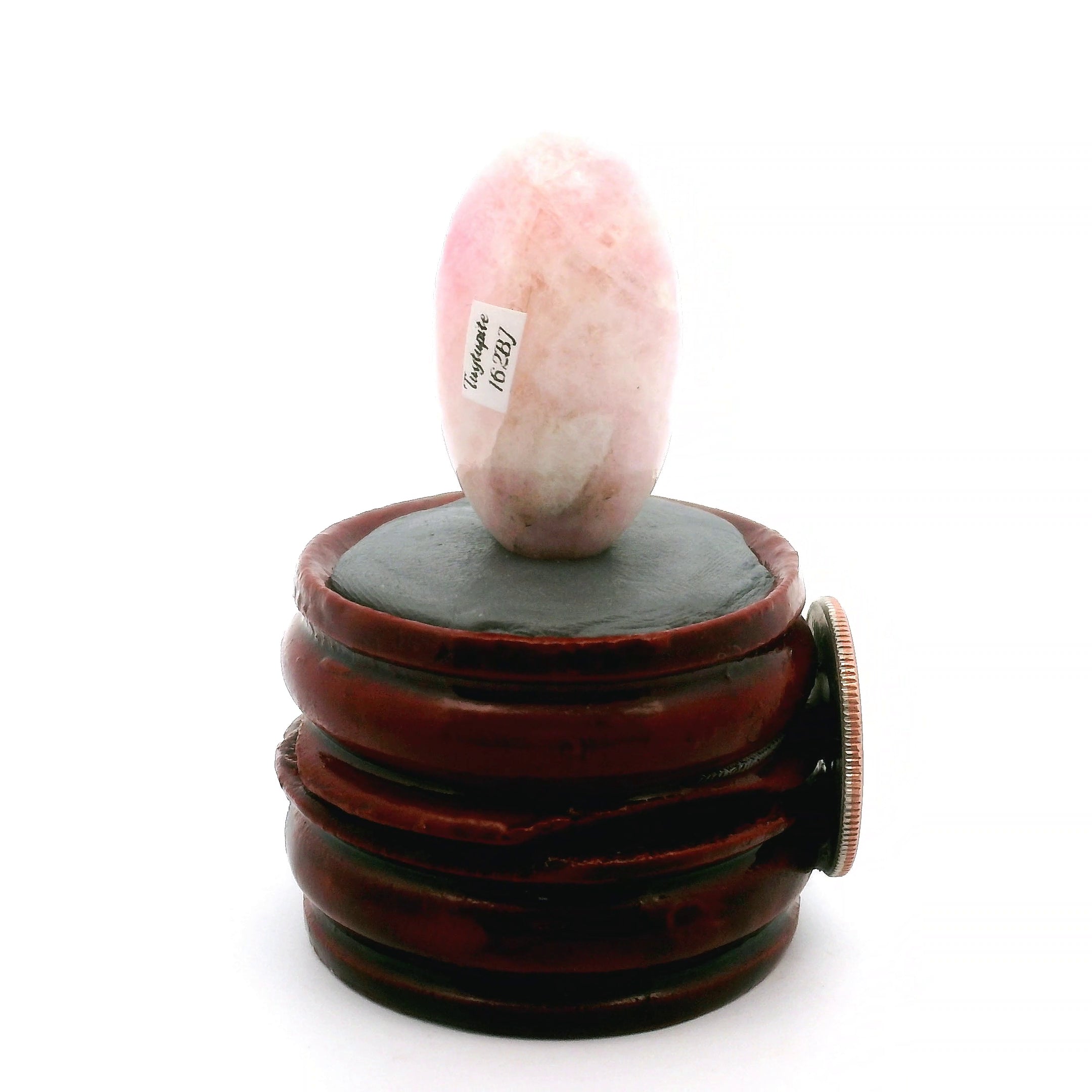 Tugtupite Lingam for Joy, Manifestation, Romance, Relationship Healing and Good Luck