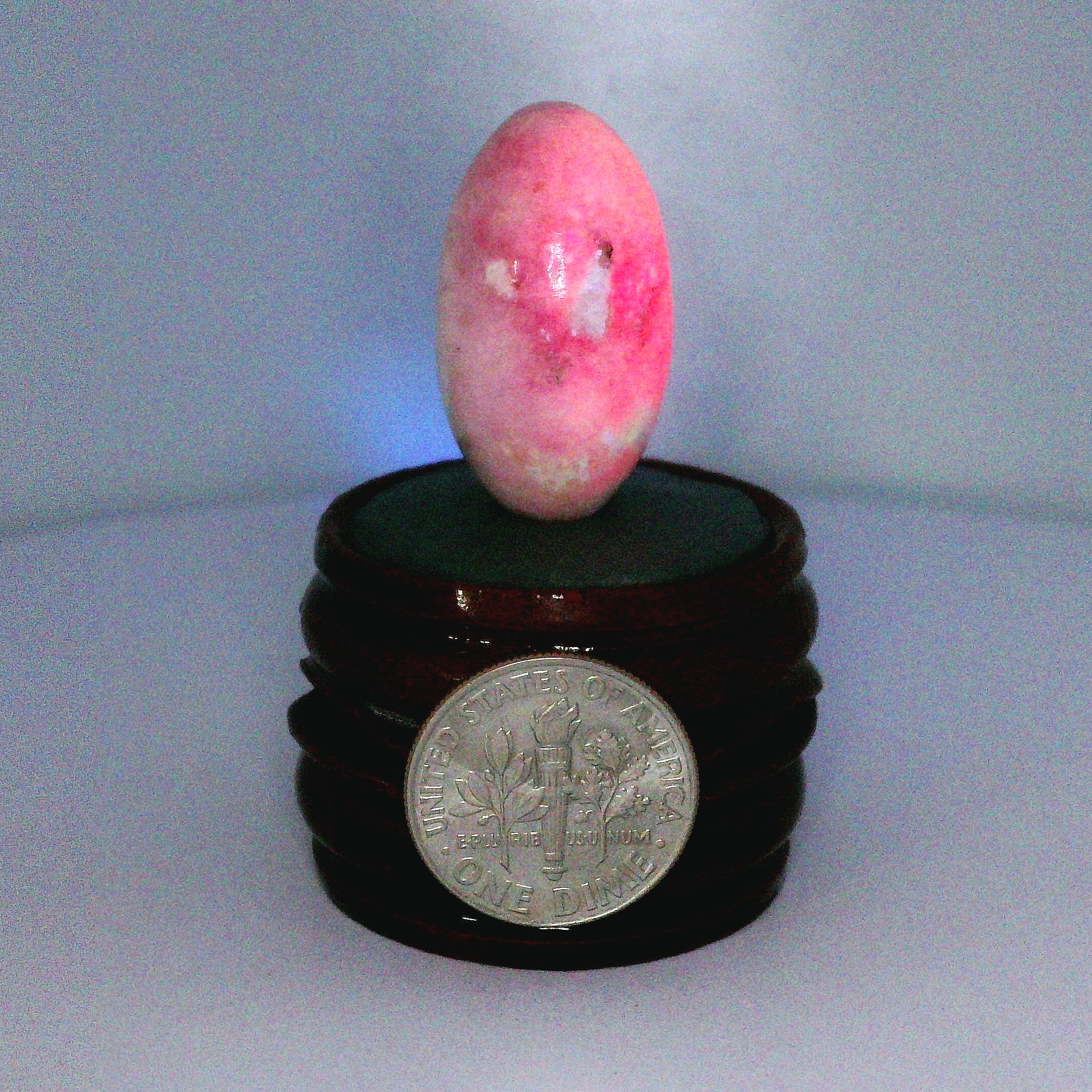 Tugtupite Lingam for Joy, Manifestation, Romance, Relationship Healing and Good Luck