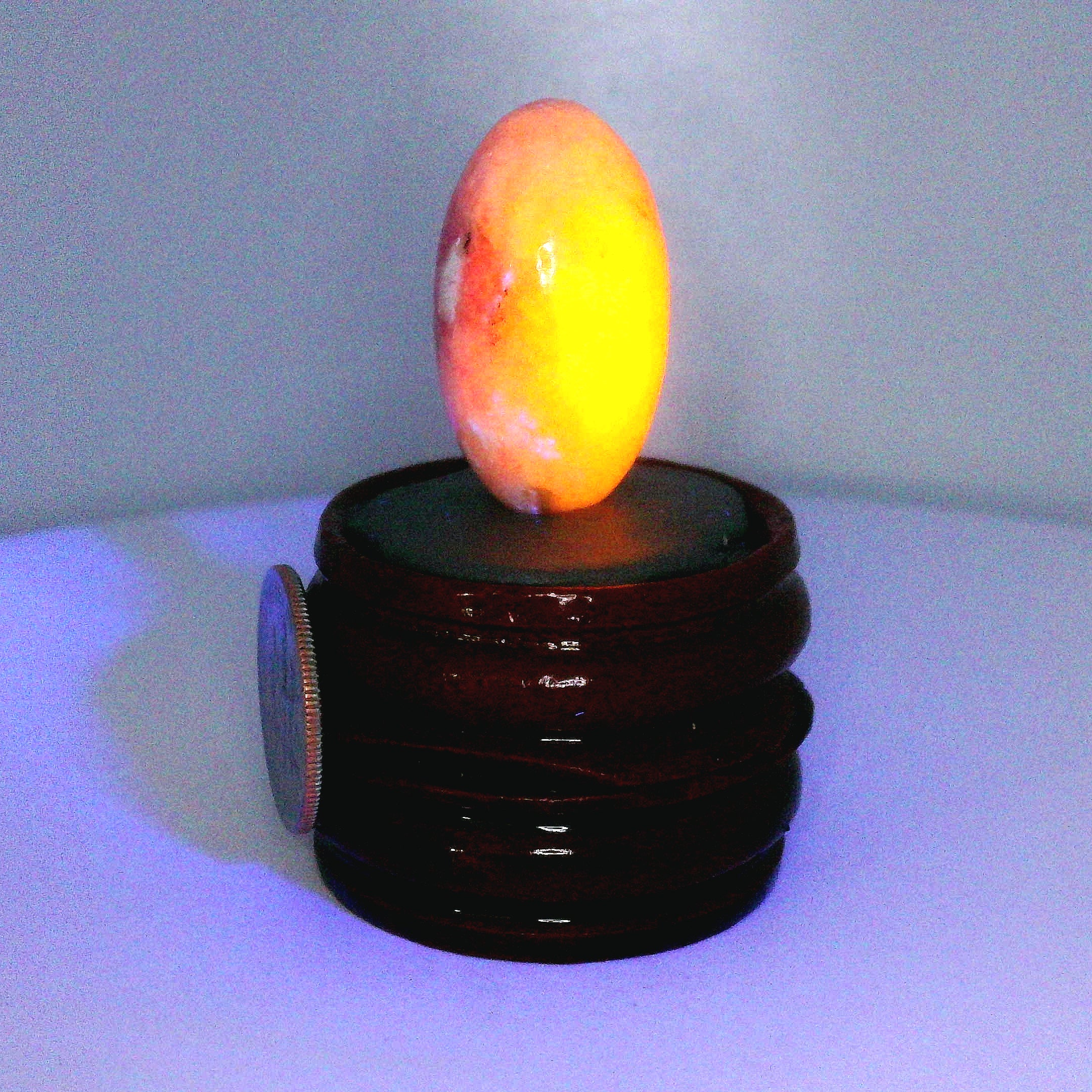 Tugtupite Lingam for Joy, Manifestation, Romance, Relationship Healing and Good Luck